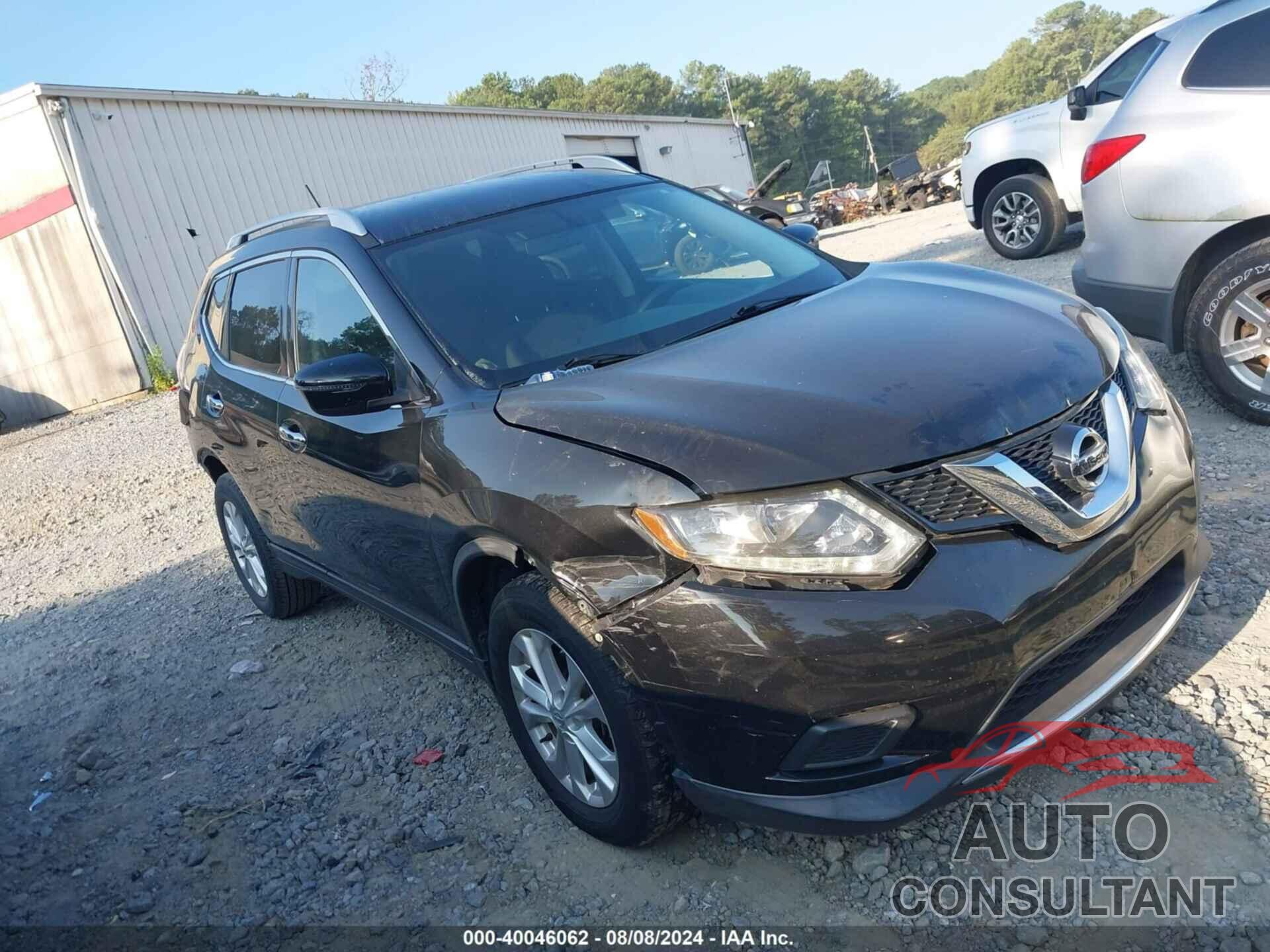 NISSAN ROGUE 2016 - KNMAT2MV5GP720215