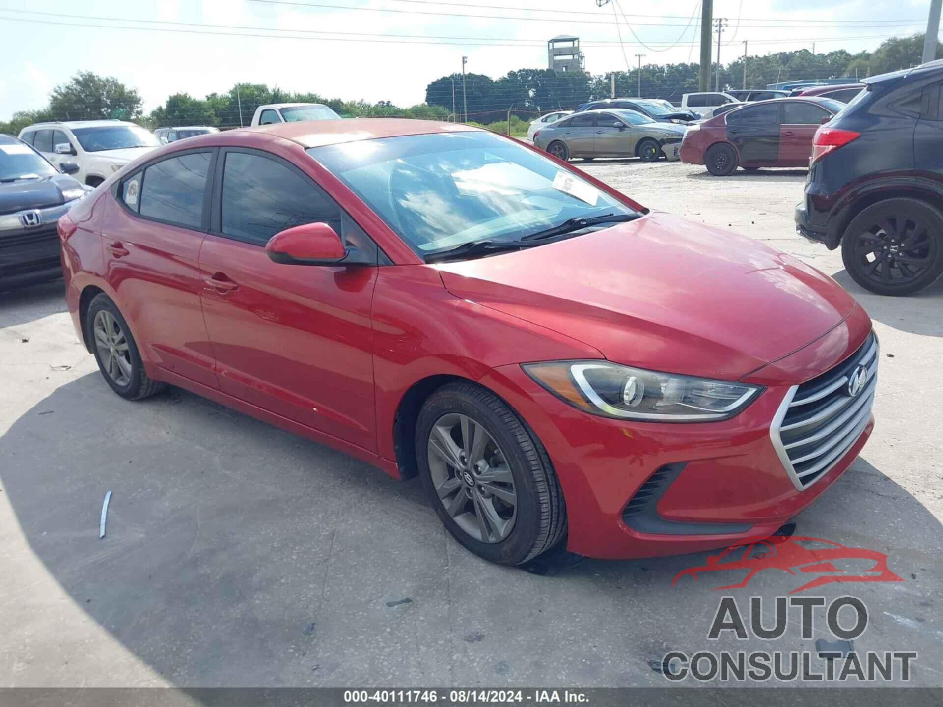 HYUNDAI ELANTRA 2017 - 5NPD84LF2HH054318