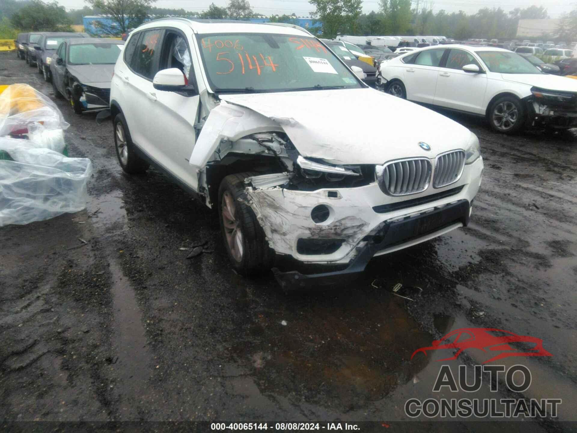 BMW X3 2016 - 5UXWX9C52G0D85218