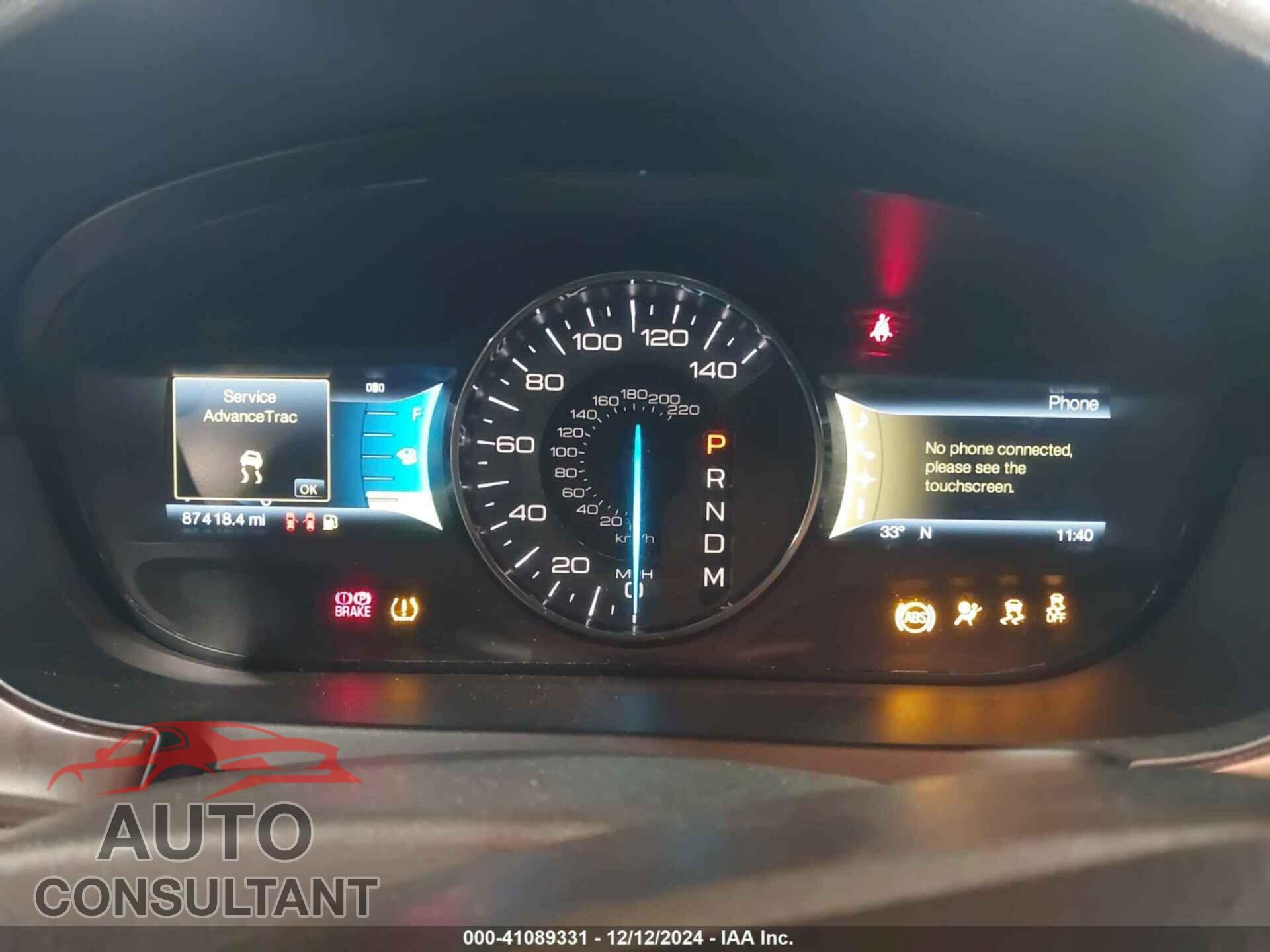FORD EDGE 2012 - 2FMDK3KC6CBA23589