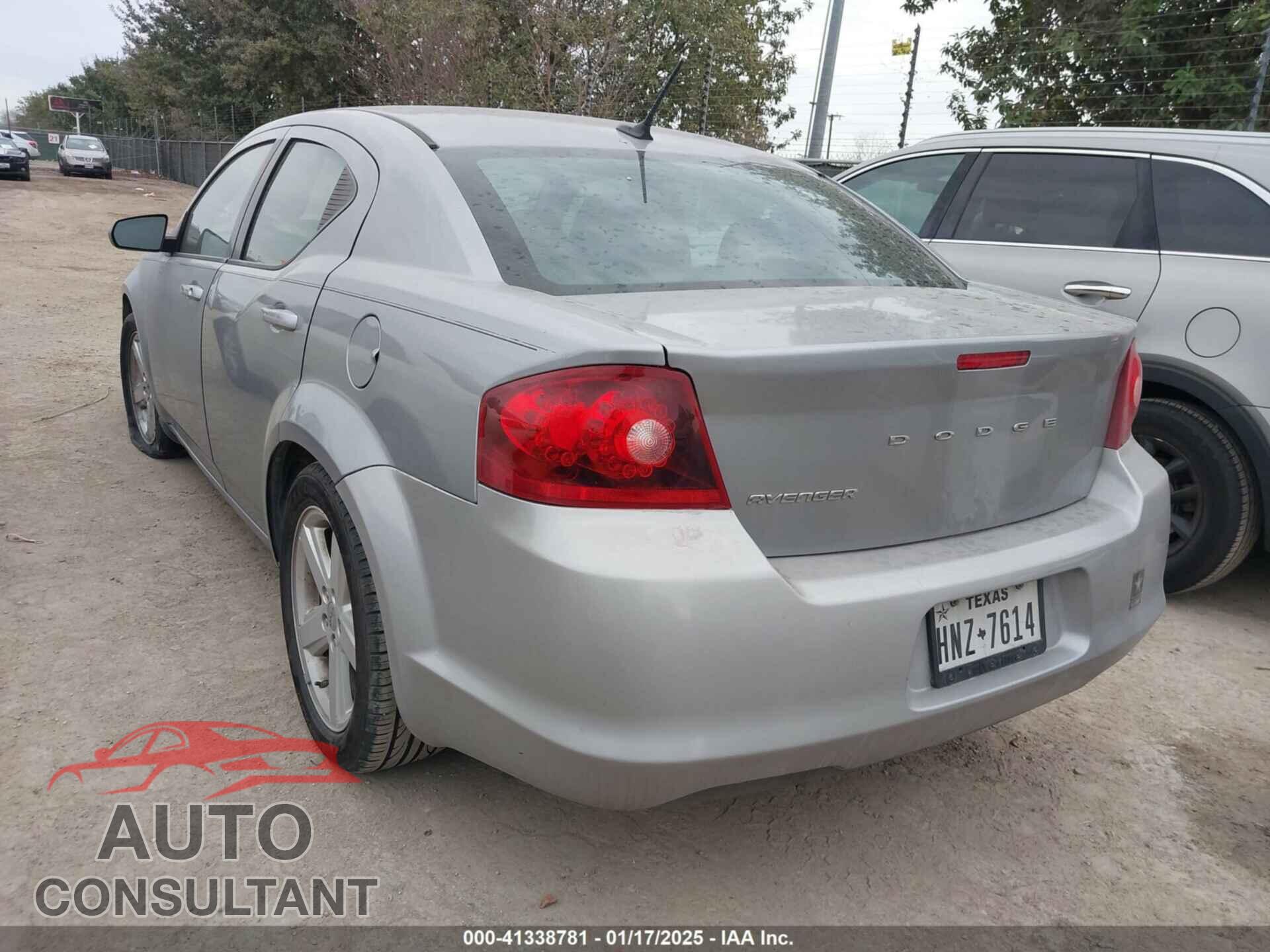 DODGE AVENGER 2013 - 1C3CDZAB4DN607182