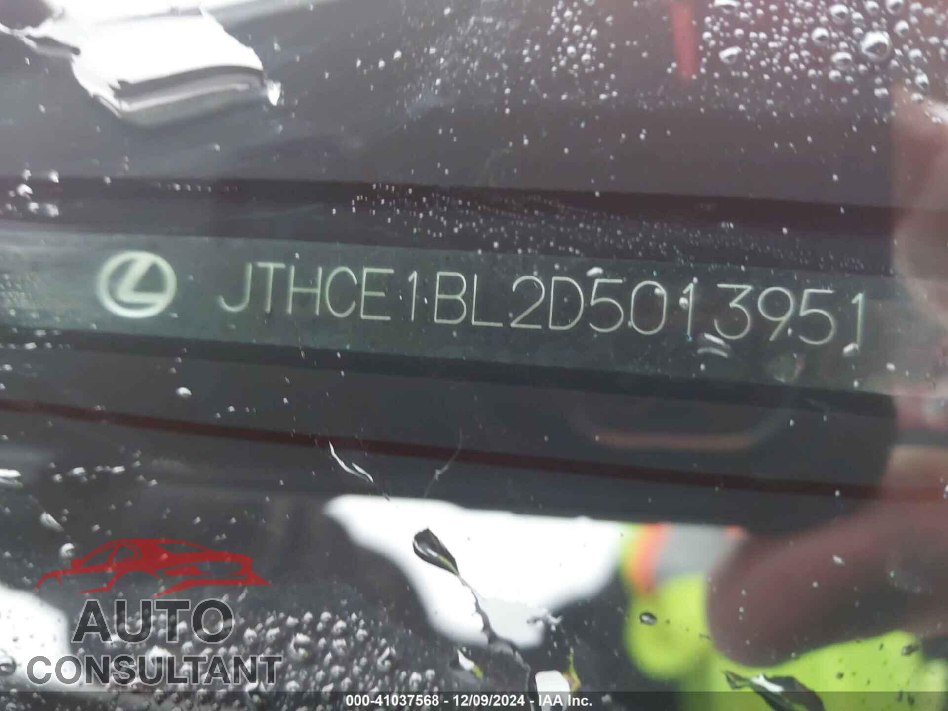 LEXUS GS 2013 - JTHCE1BL2D5013951
