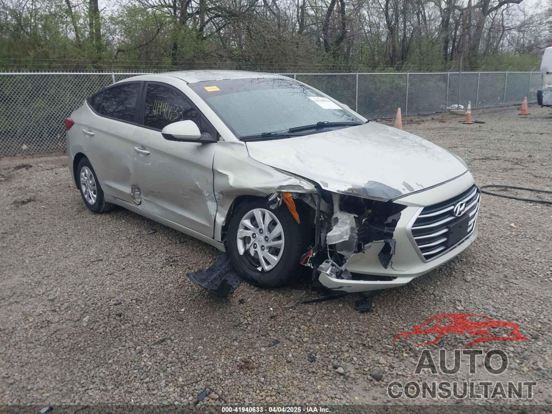 HYUNDAI ELANTRA 2017 - 5NPD74LF7HH132658