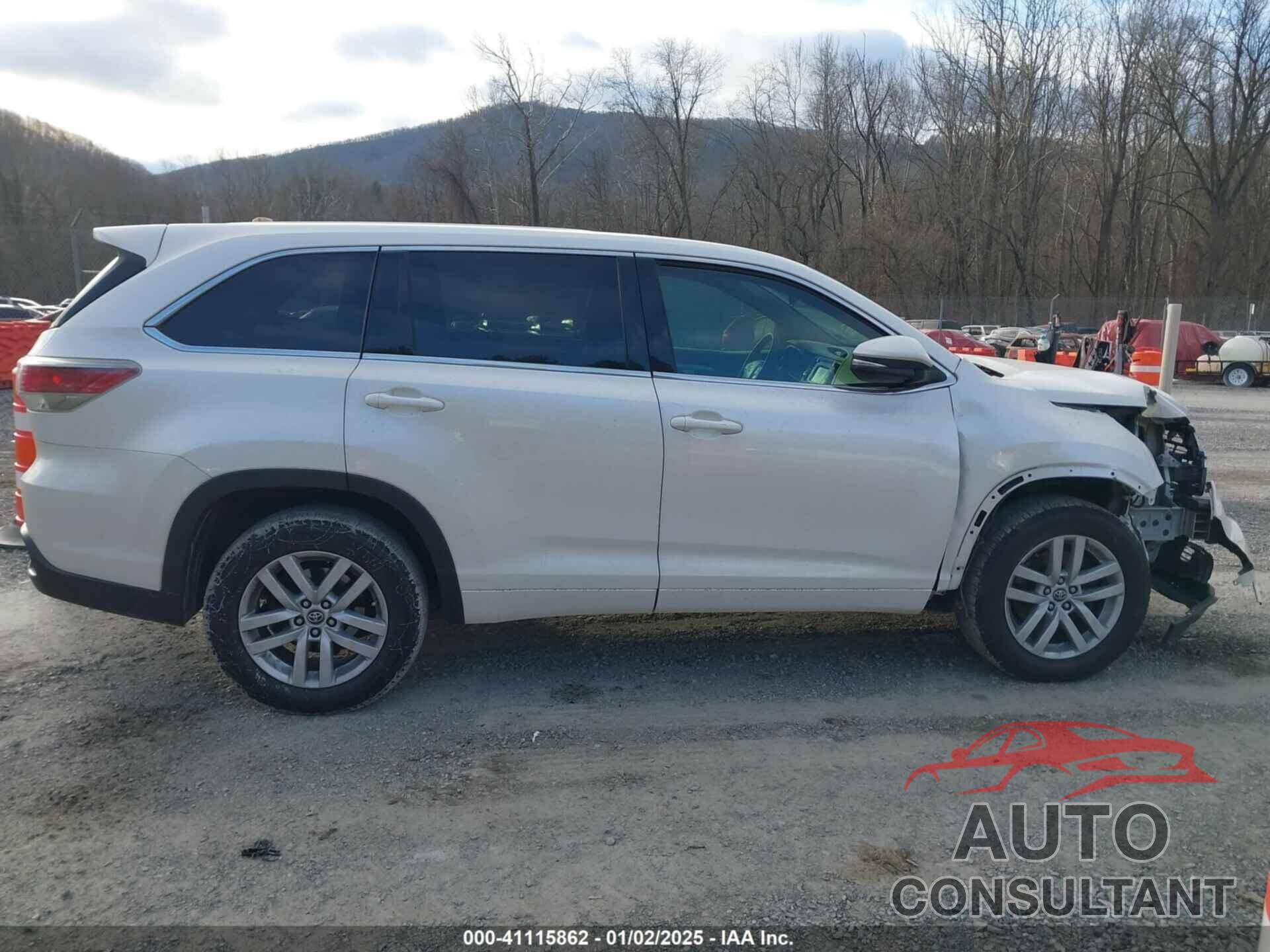 TOYOTA HIGHLANDER 2016 - 5TDZKRFH0GS154945