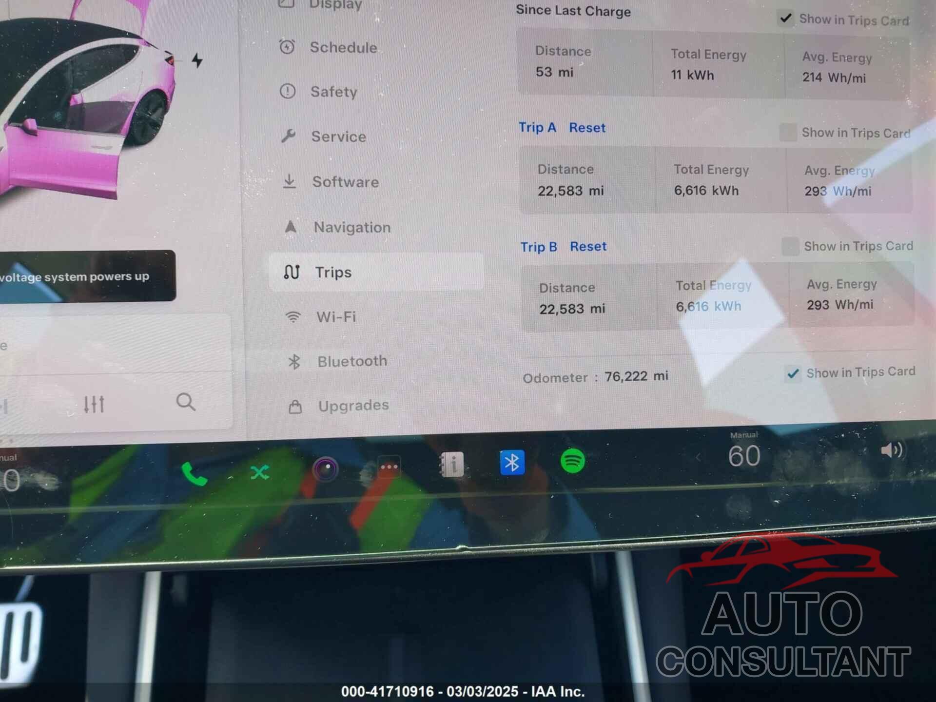 TESLA MODEL 3 2019 - 5YJ3E1EA5KF306816