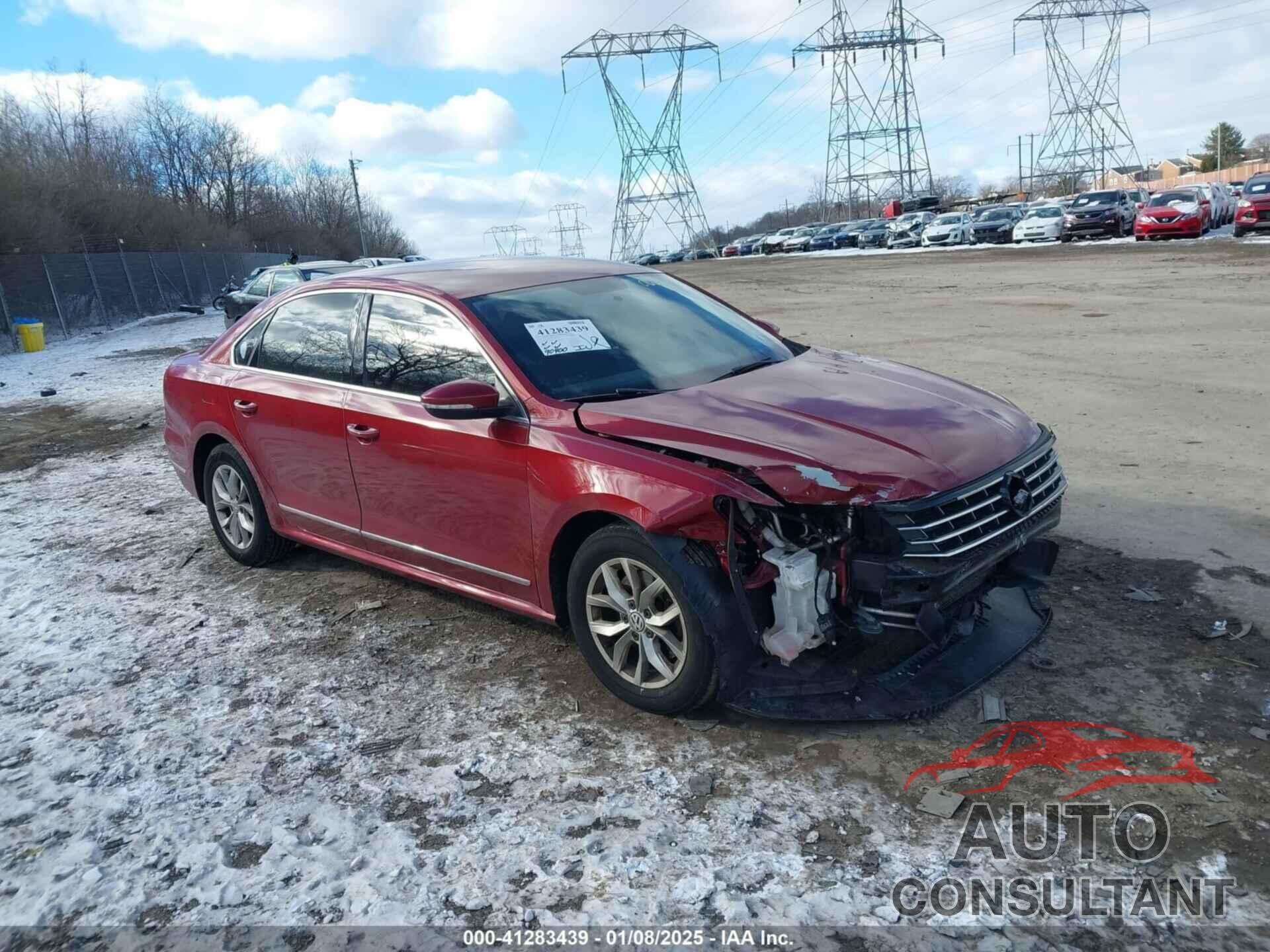 VOLKSWAGEN PASSAT 2017 - 1VWAT7A39HC062873
