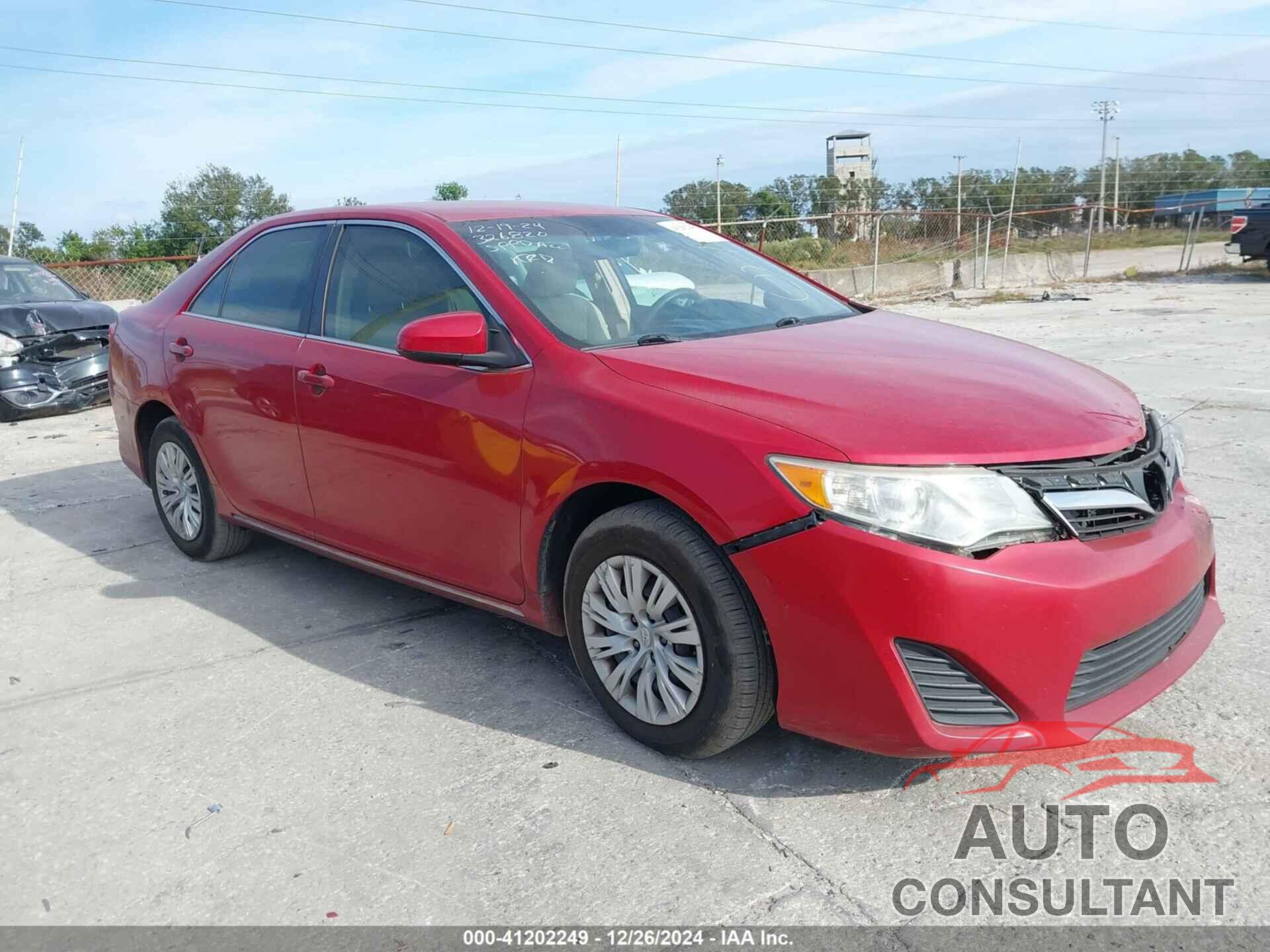 TOYOTA CAMRY 2012 - 4T1BF1FK8CU625292