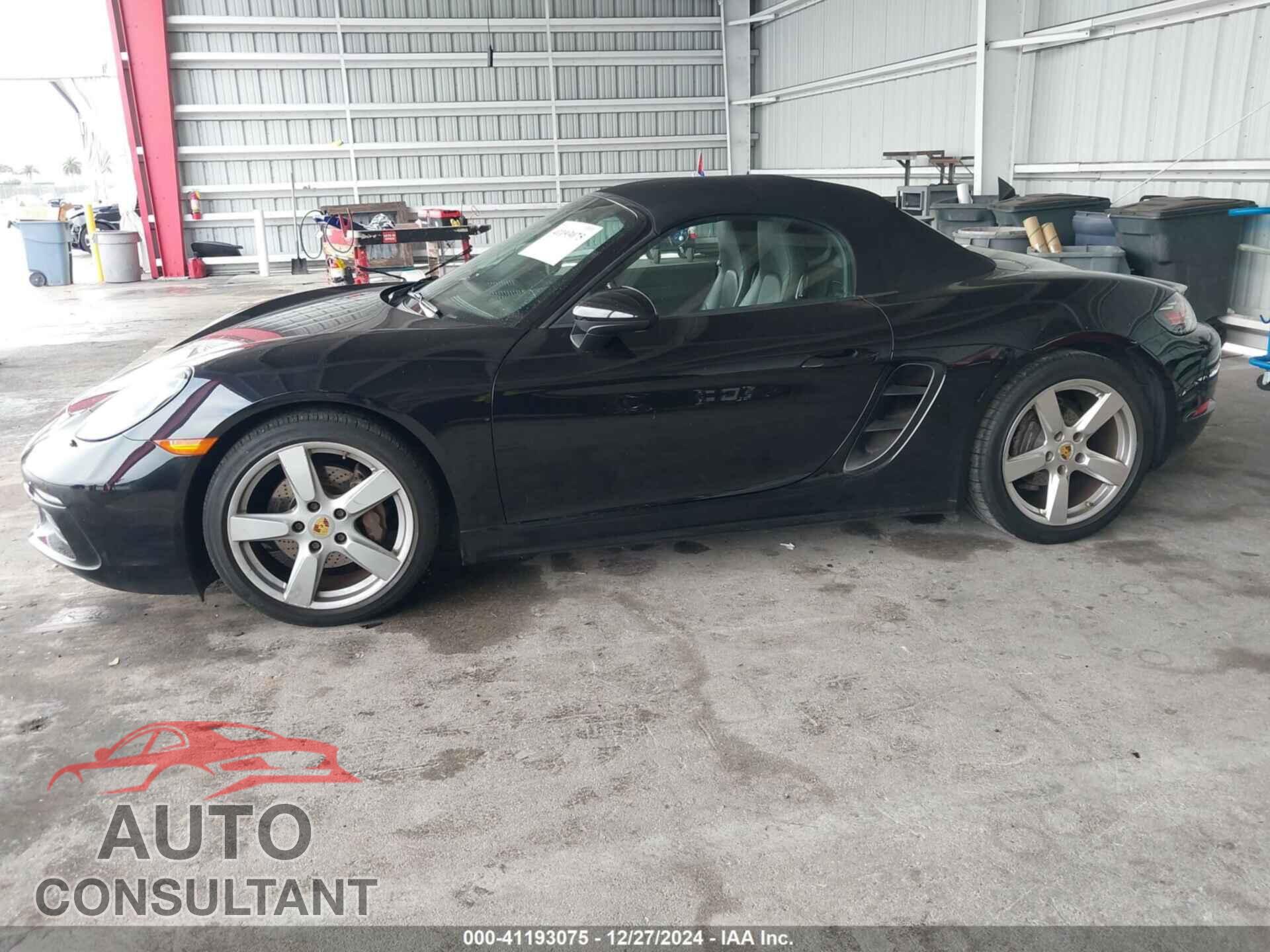 PORSCHE 718 BOXSTER 2017 - WP0CA2A8XHS220370