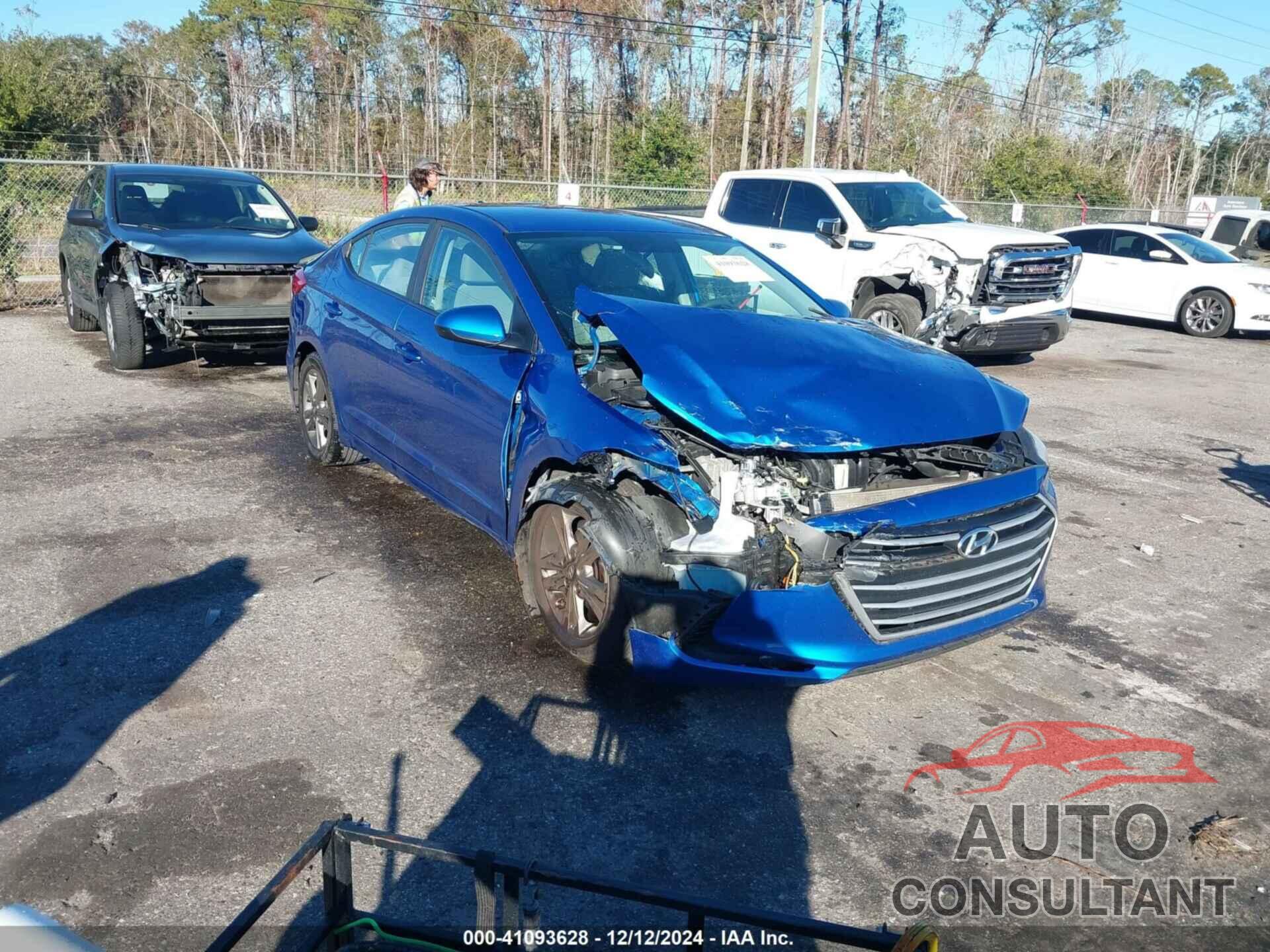 HYUNDAI ELANTRA 2018 - 5NPD84LF4JH232736