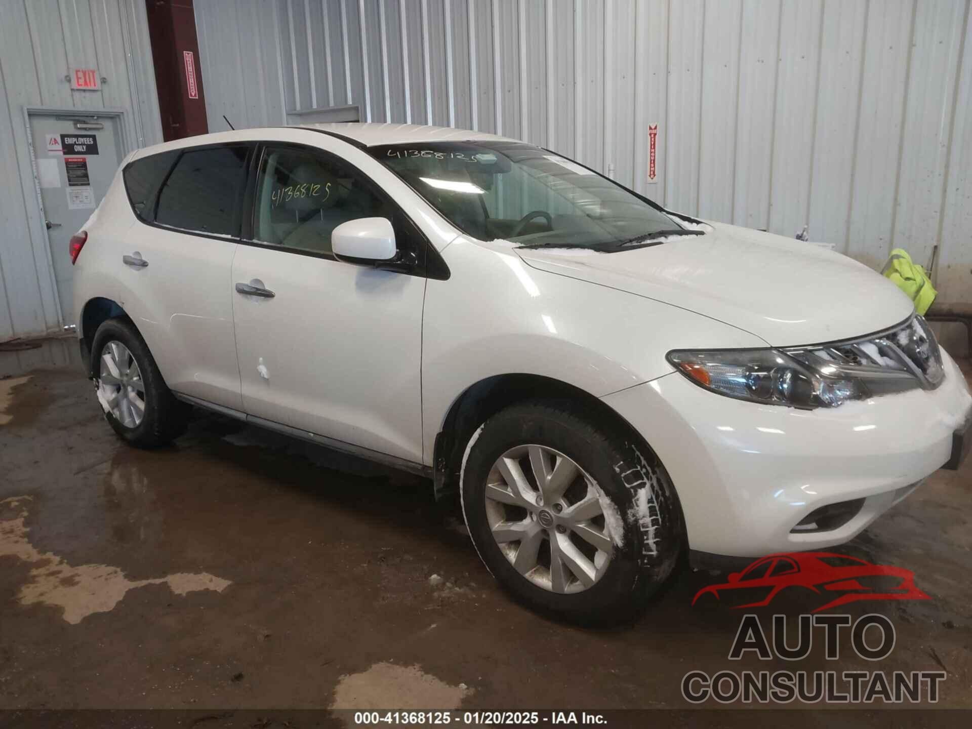 NISSAN MURANO 2012 - JN8AZ1MWXCW230357