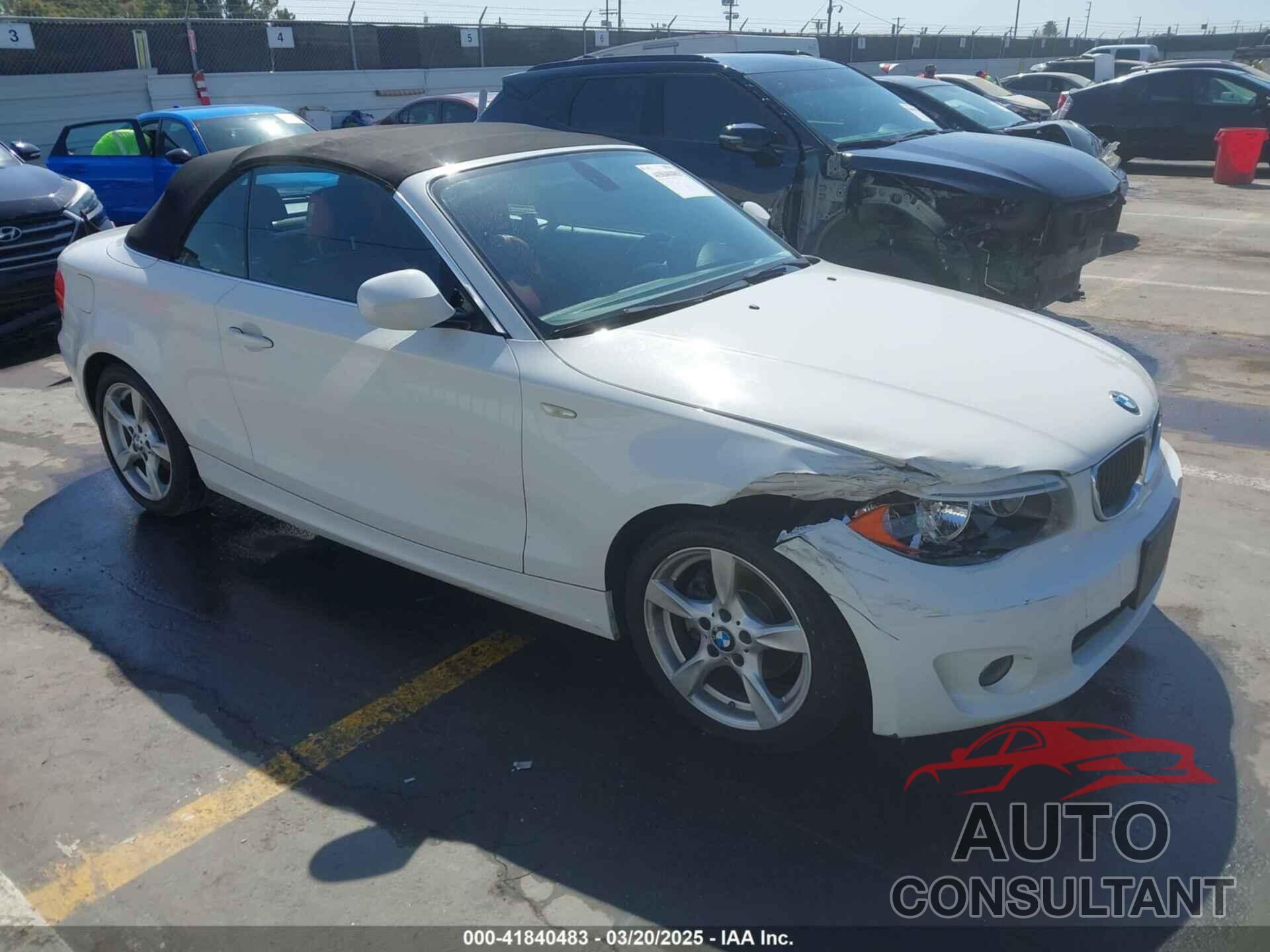 BMW 128I 2013 - WBAUN1C52DVR00873