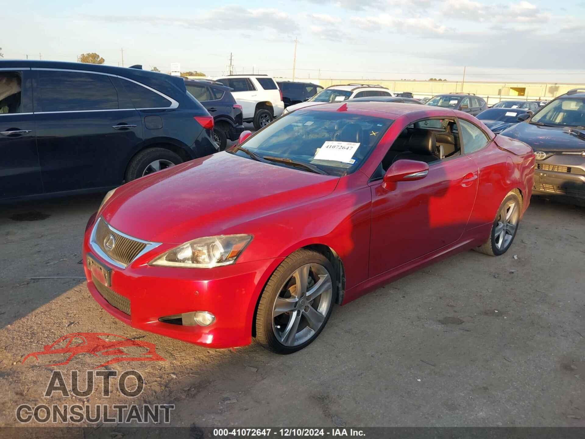 LEXUS IS 250C 2012 - JTHFF2C2XC2526564