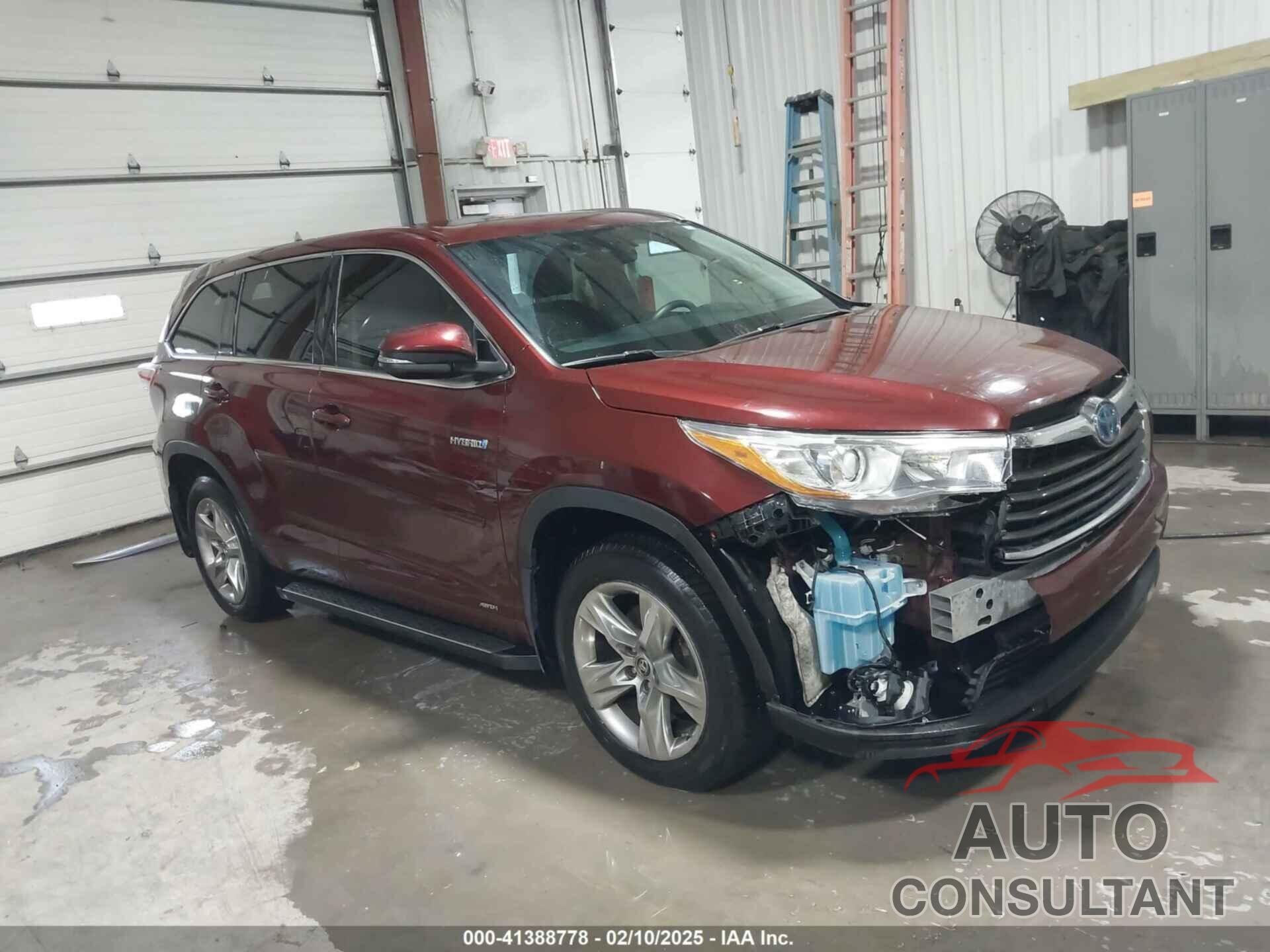 TOYOTA HIGHLANDER HYBRID 2016 - 5TDDCRFH3GS015190