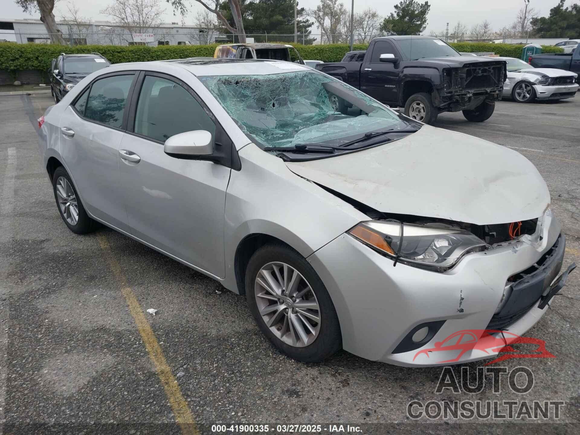 TOYOTA COROLLA 2014 - 5YFBURHE8EP149027