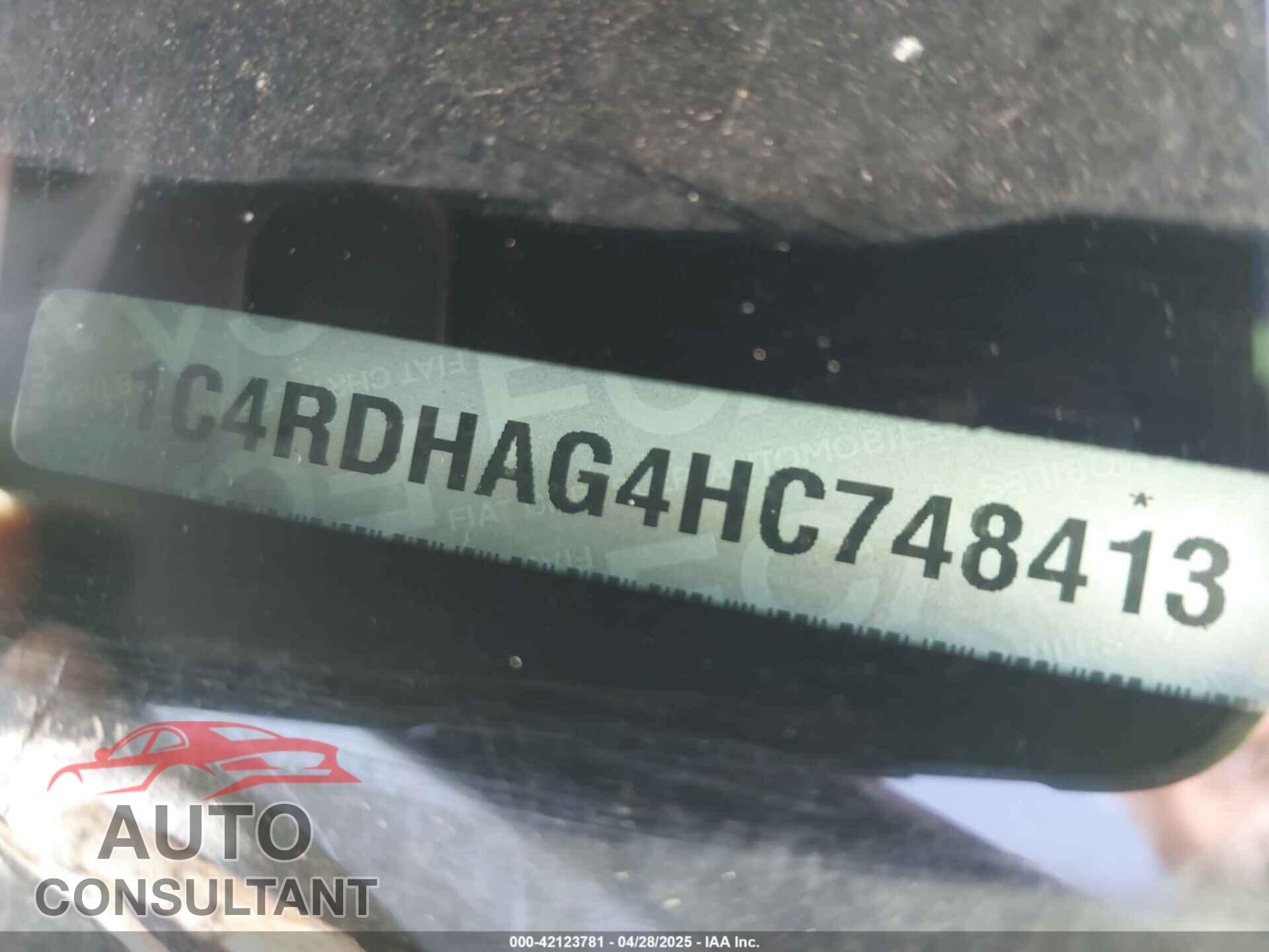 DODGE DURANGO 2017 - 1C4RDHAG4HC748413