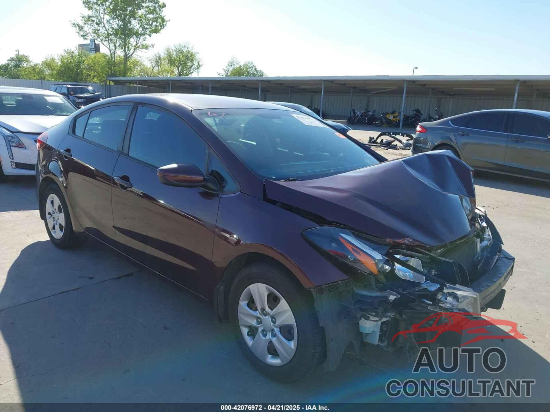 KIA FORTE 2017 - 3KPFL4A72HE150943