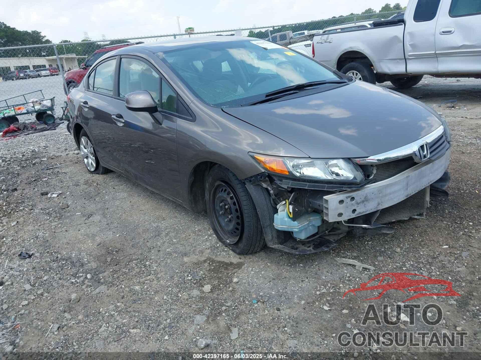 HONDA CIVIC 2012 - 19XFB2F54CE388638