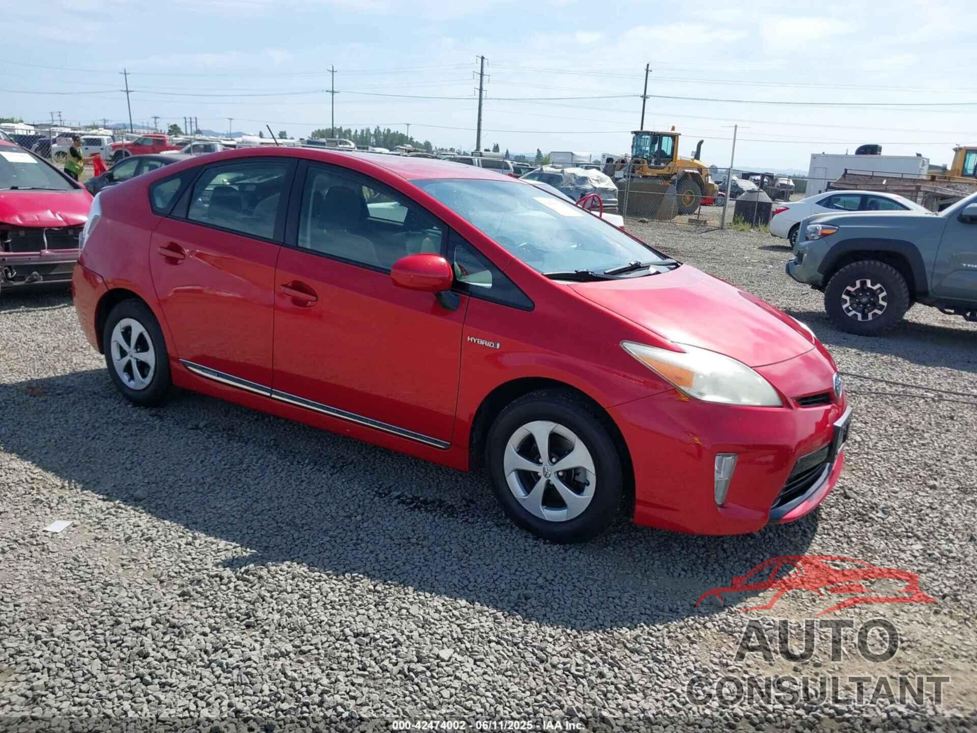 TOYOTA PRIUS 2013 - JTDKN3DU2D0342015