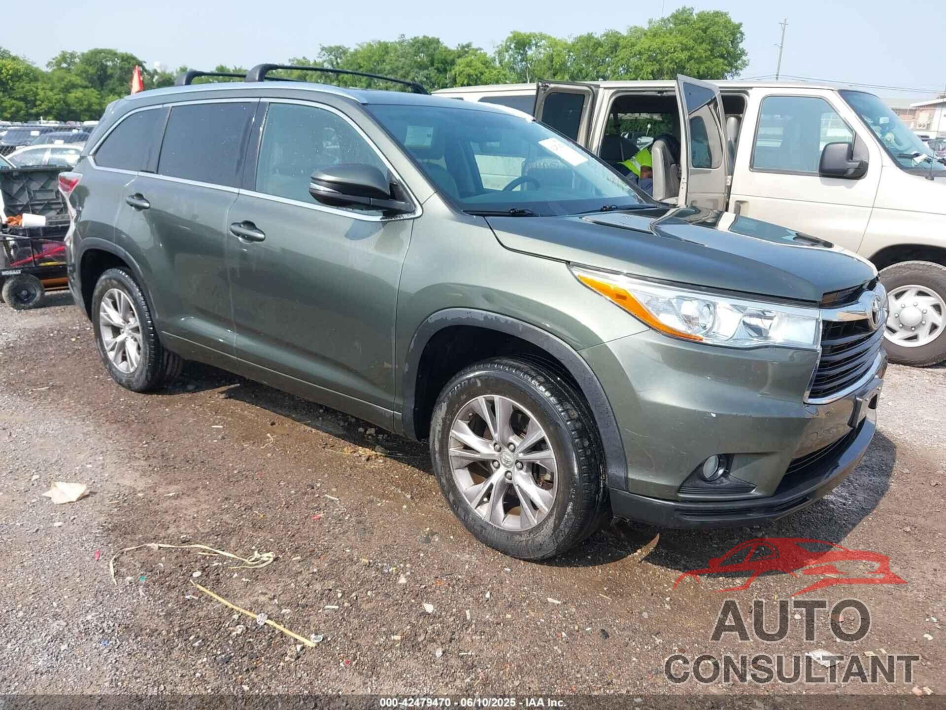 TOYOTA HIGHLANDER 2015 - 5TDKKRFH6FS044546