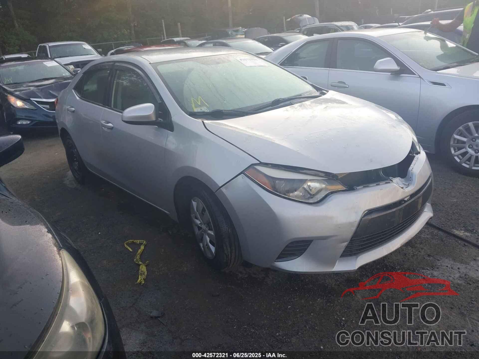TOYOTA COROLLA 2016 - 2T1BURHE6GC645401