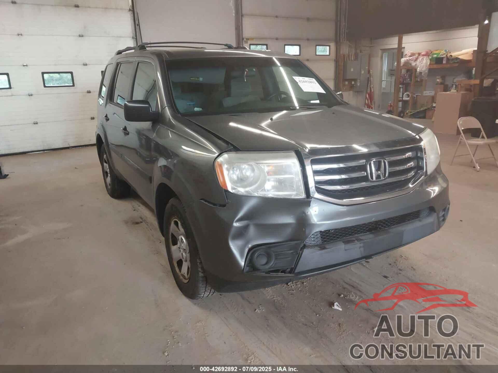 HONDA PILOT 2012 - 5FNYF4H26CB025408