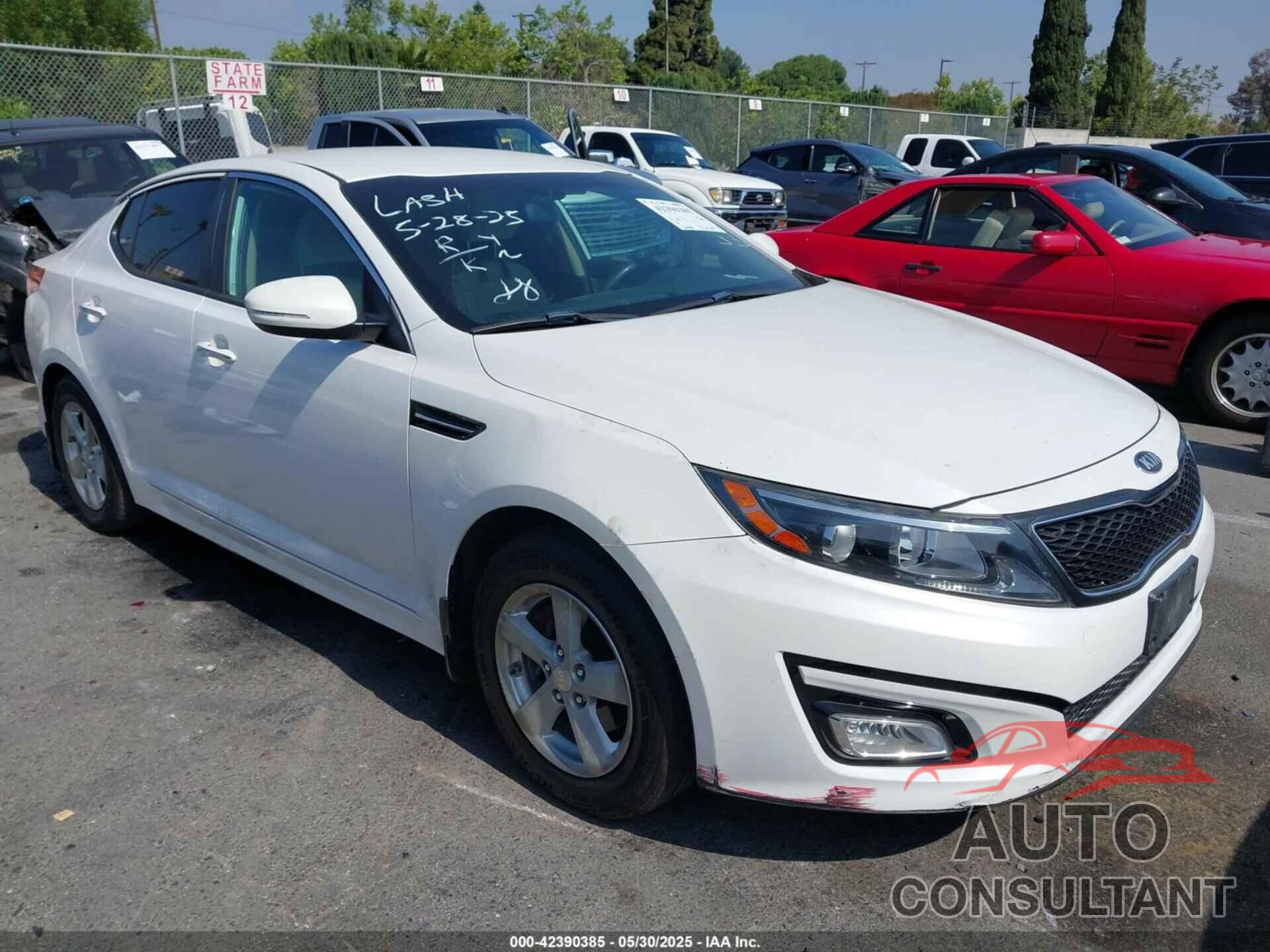 KIA OPTIMA 2015 - KNAGM4A72F5534910