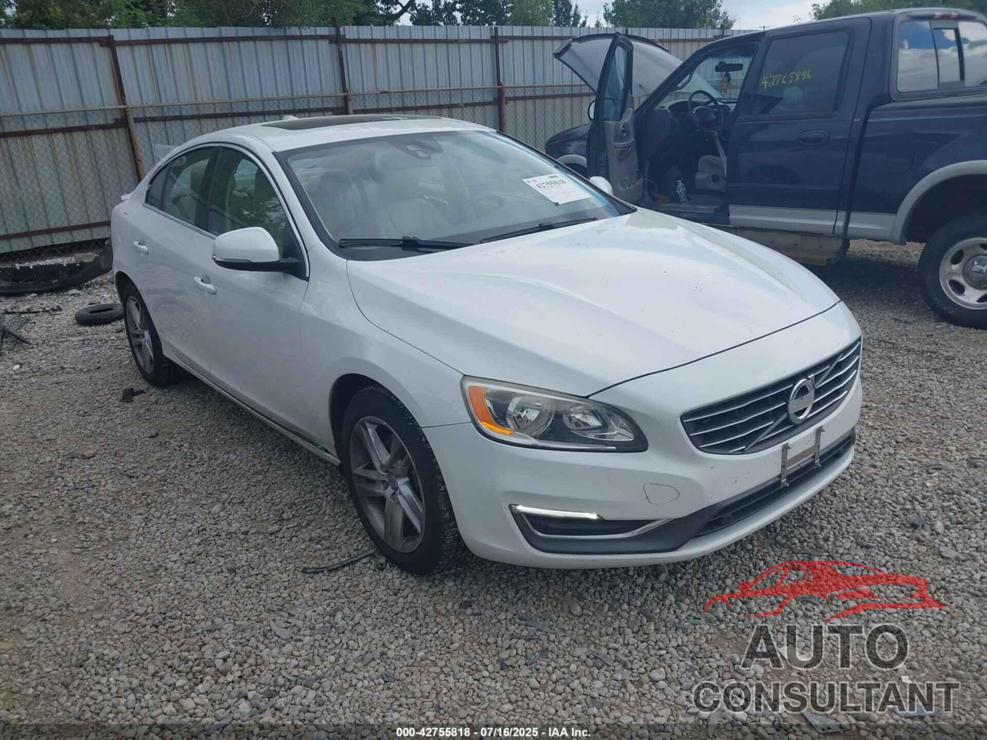 VOLVO S60 2014 - YV1612FH5E2284862