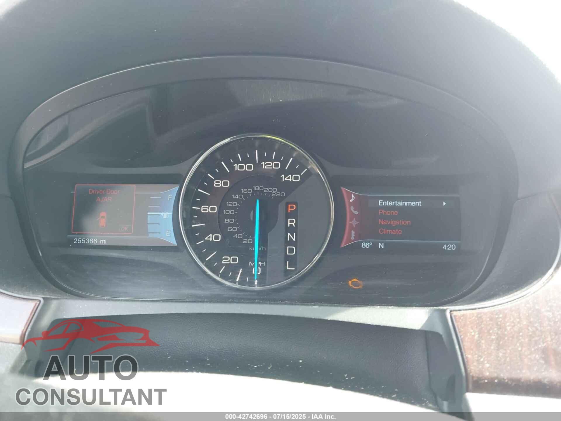 FORD EDGE 2012 - 2FMDK3K91CBA36500