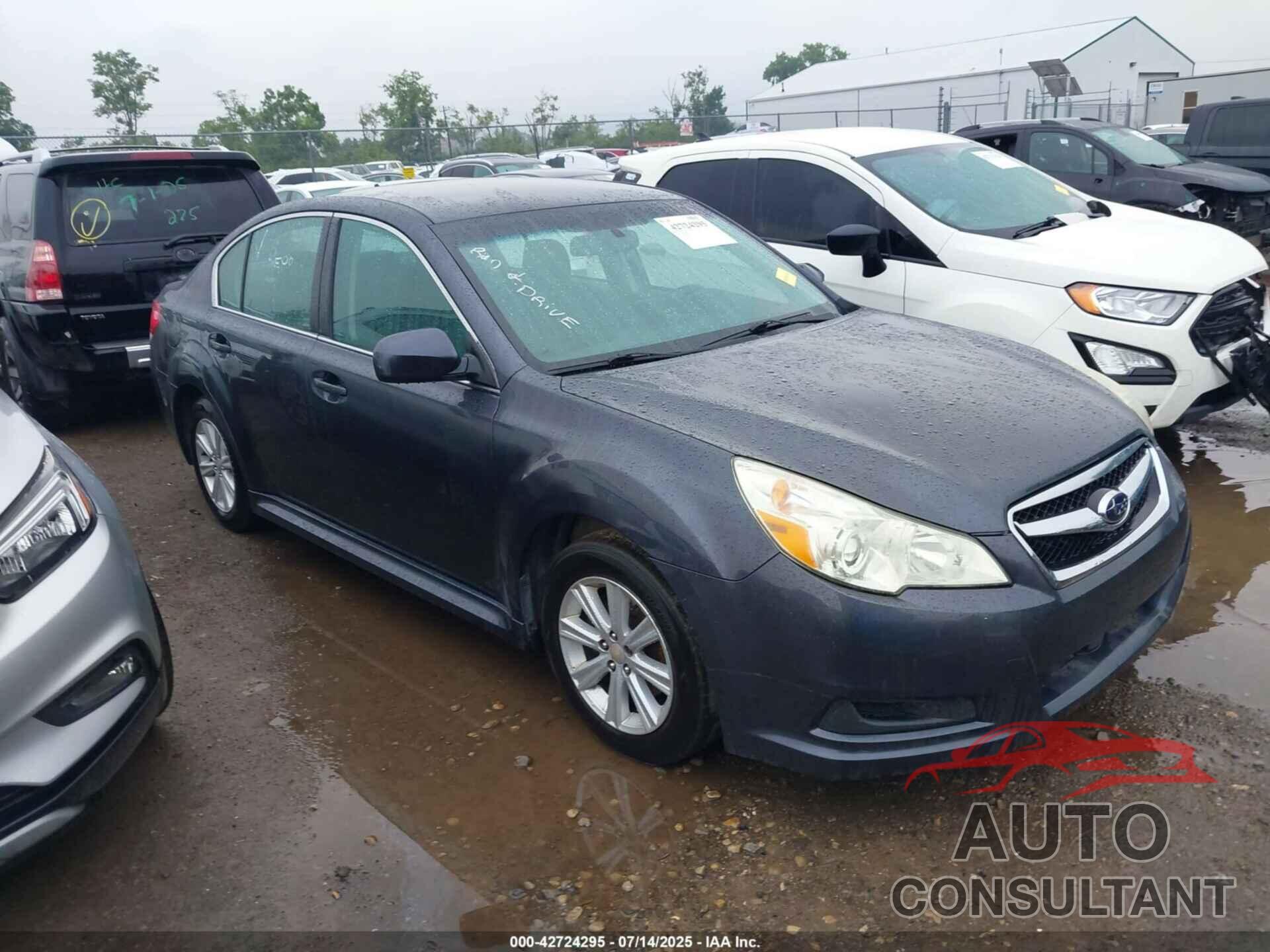 SUBARU LEGACY 2011 - 4S3BMBF62B3235215