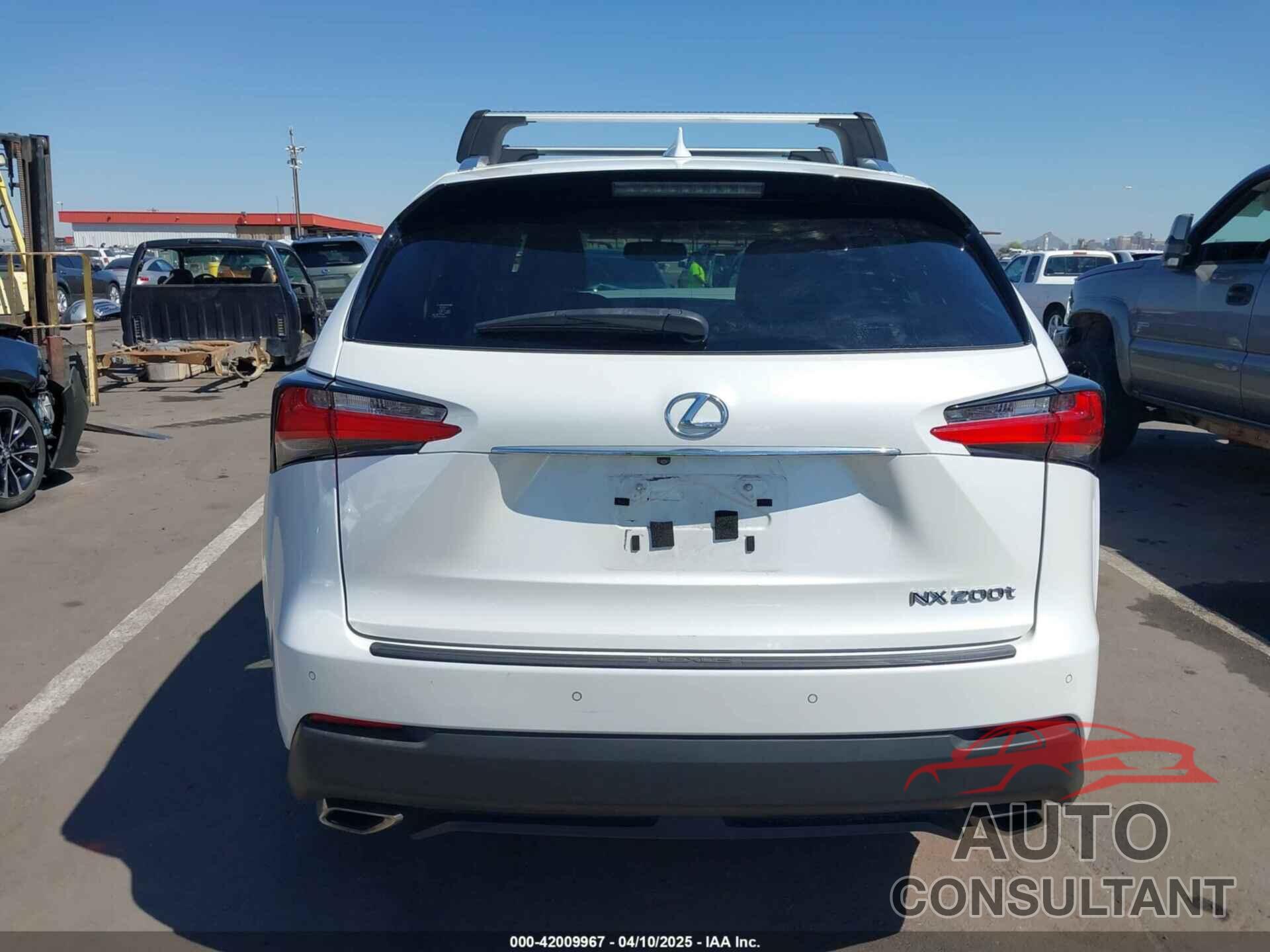 LEXUS NX 200T 2016 - JTJYARBZ6G2025870