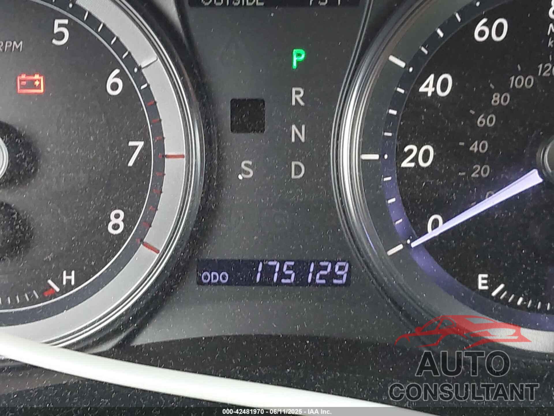 LEXUS ES 350 2012 - JTHBK1EG1C2499297