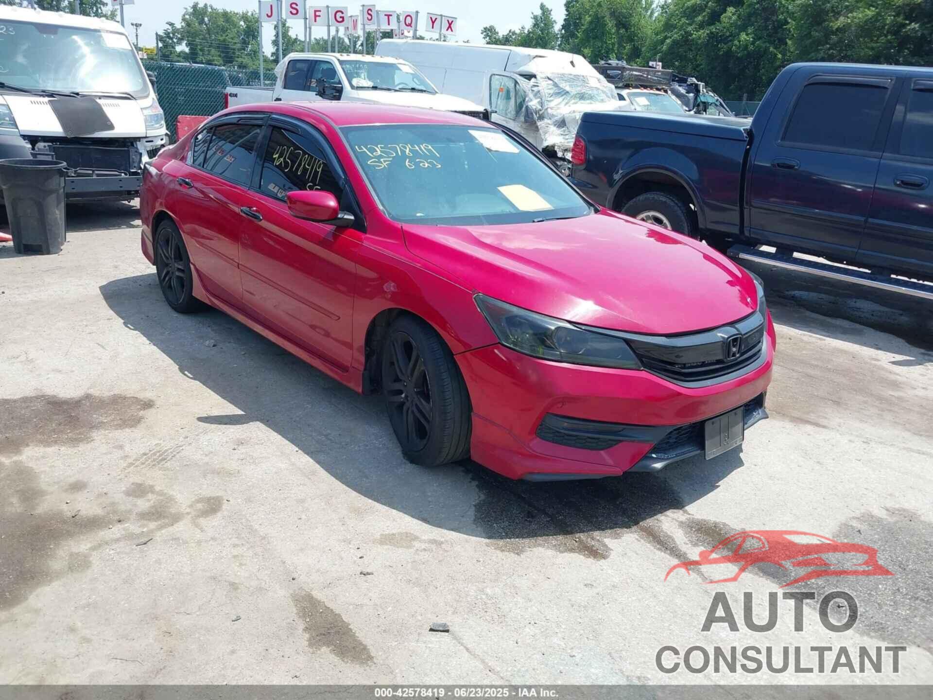 HONDA ACCORD 2017 - 1HGCR2F15HA141216