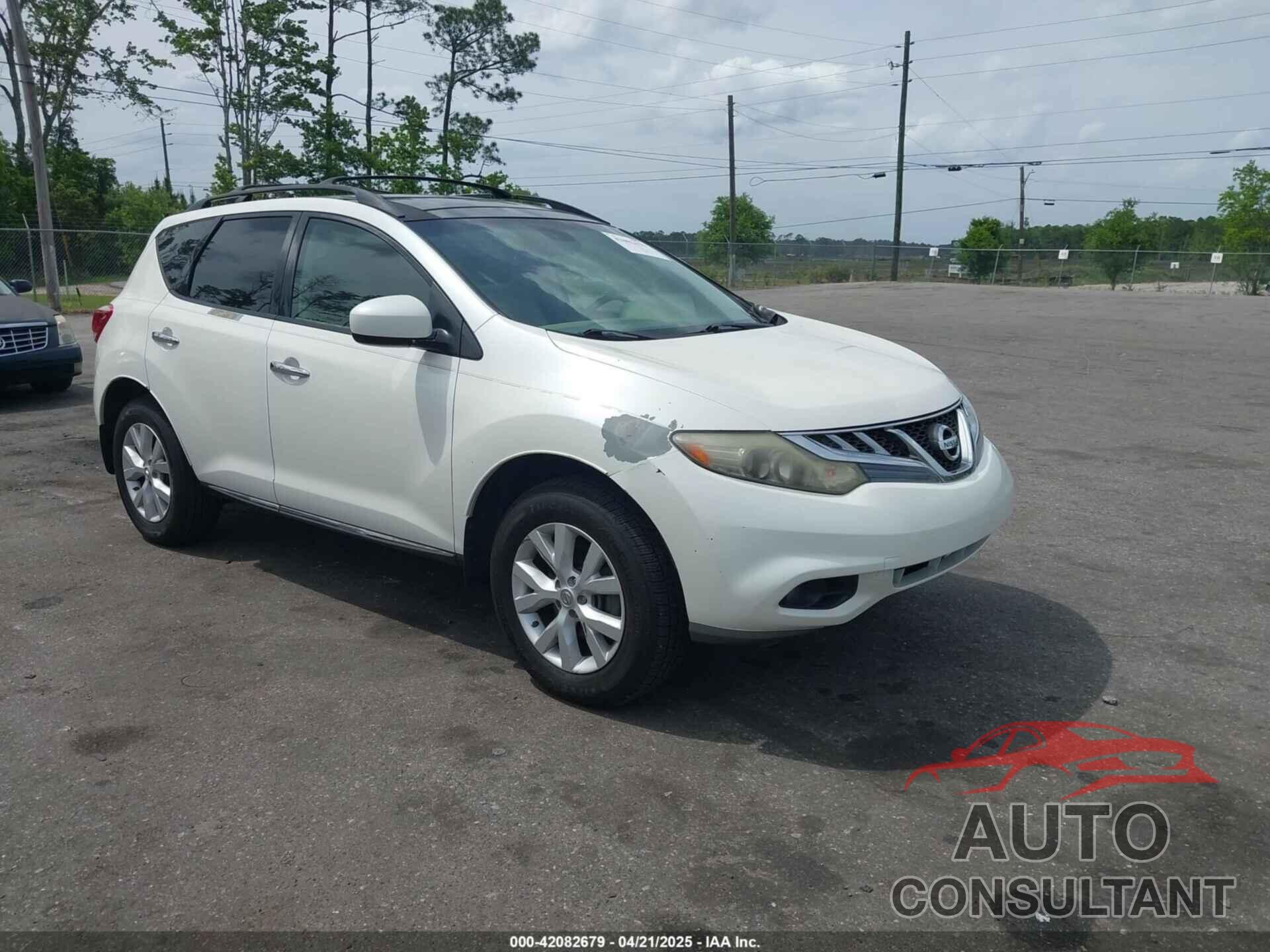 NISSAN MURANO 2012 - JN8AZ1MU6CW102275