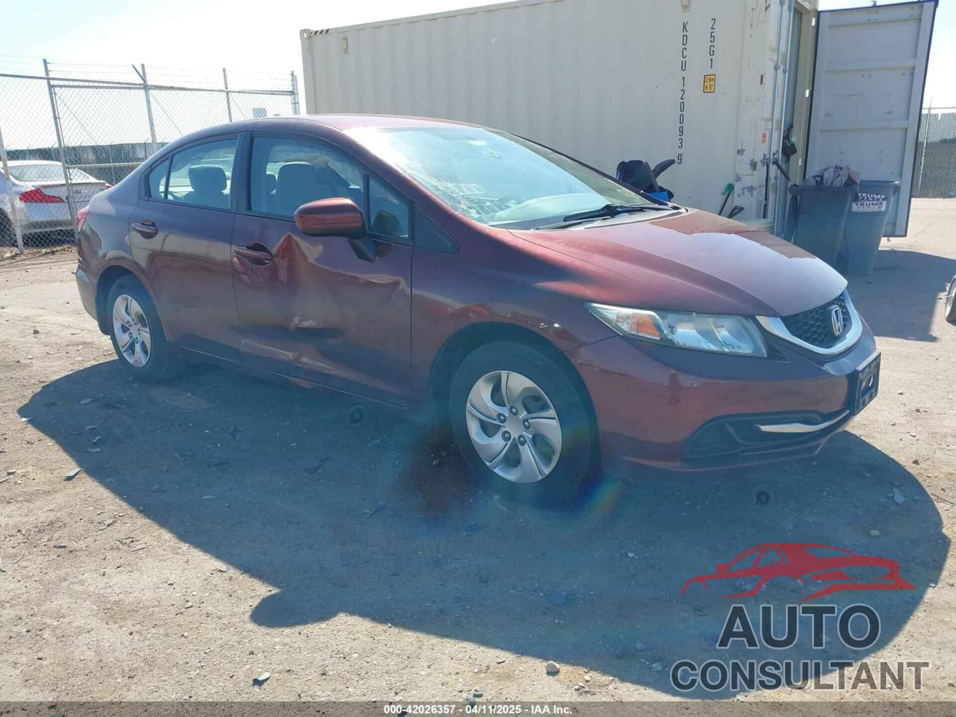 HONDA CIVIC 2015 - 19XFB2F58FE112547