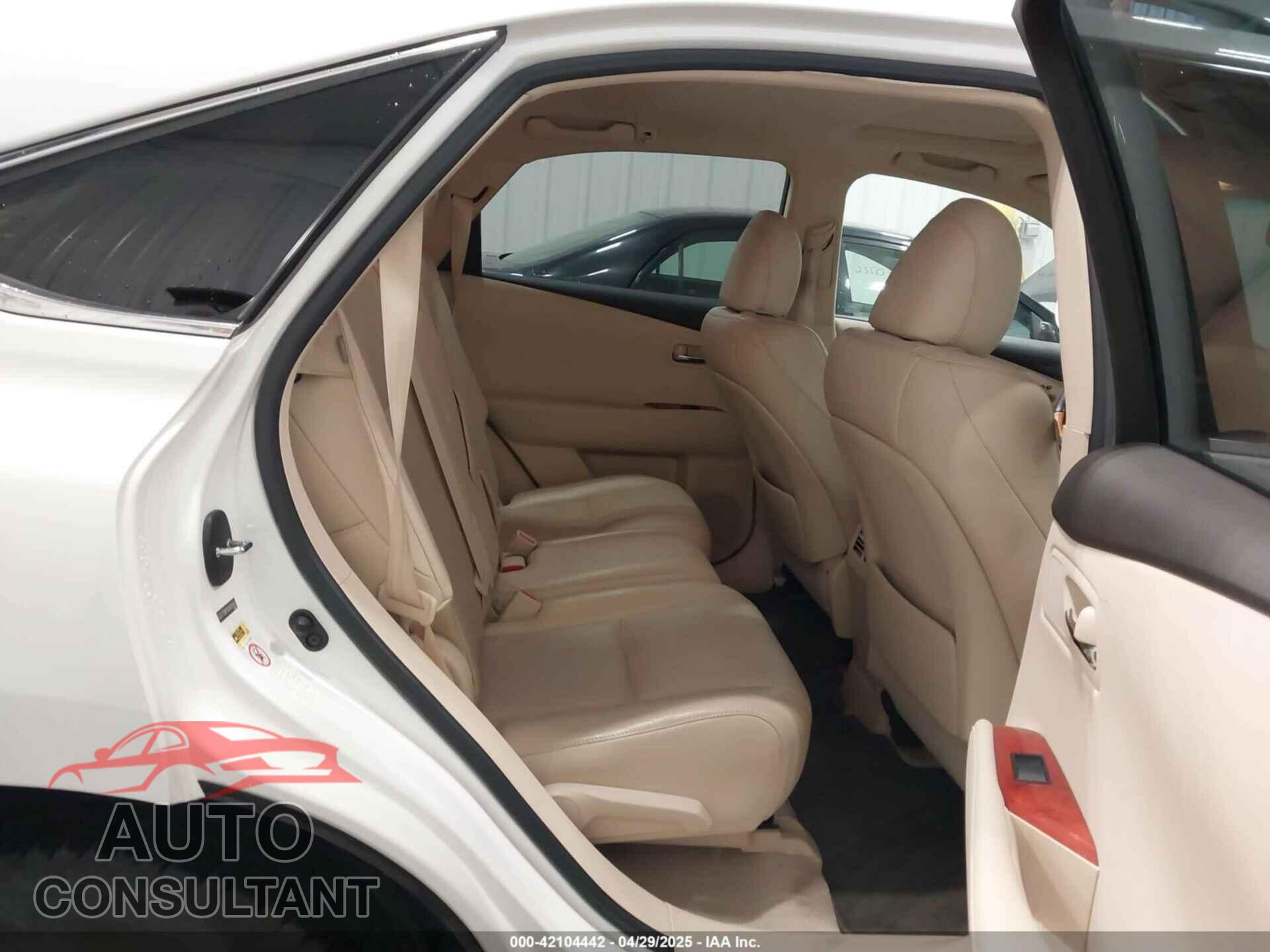 LEXUS RX 350 2011 - 2T2BK1BA3BC091445