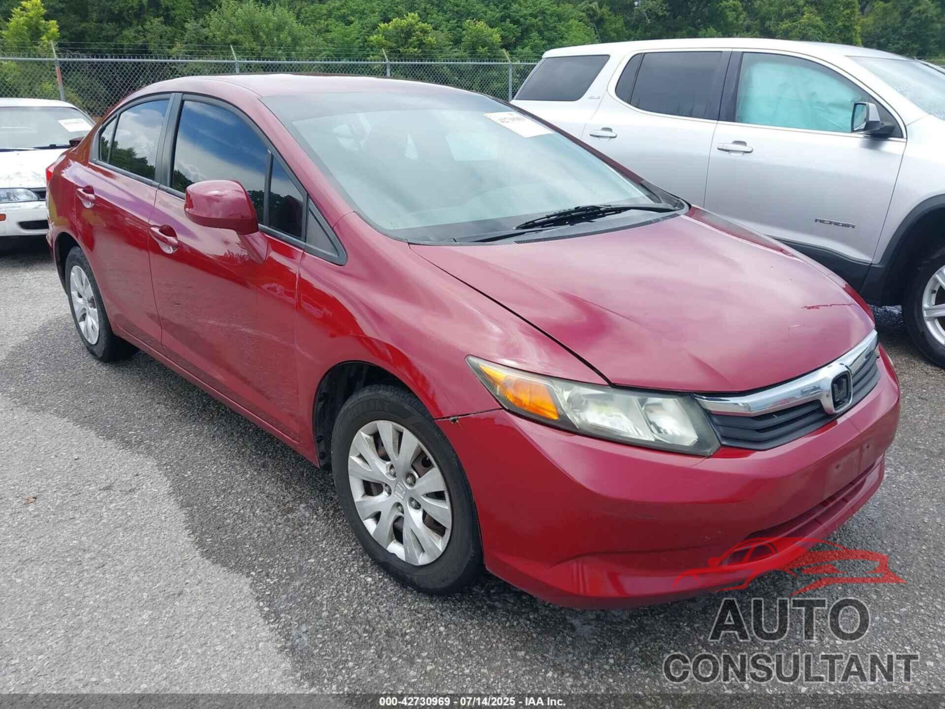 HONDA CIVIC 2012 - 2HGFB2F53CH501503