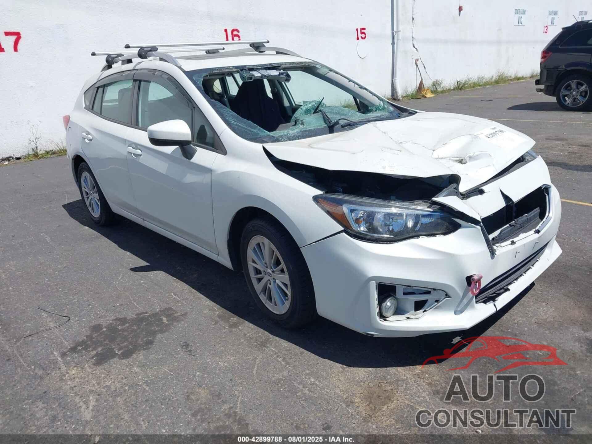 SUBARU IMPREZA 2017 - 4S3GTAD60H3709189