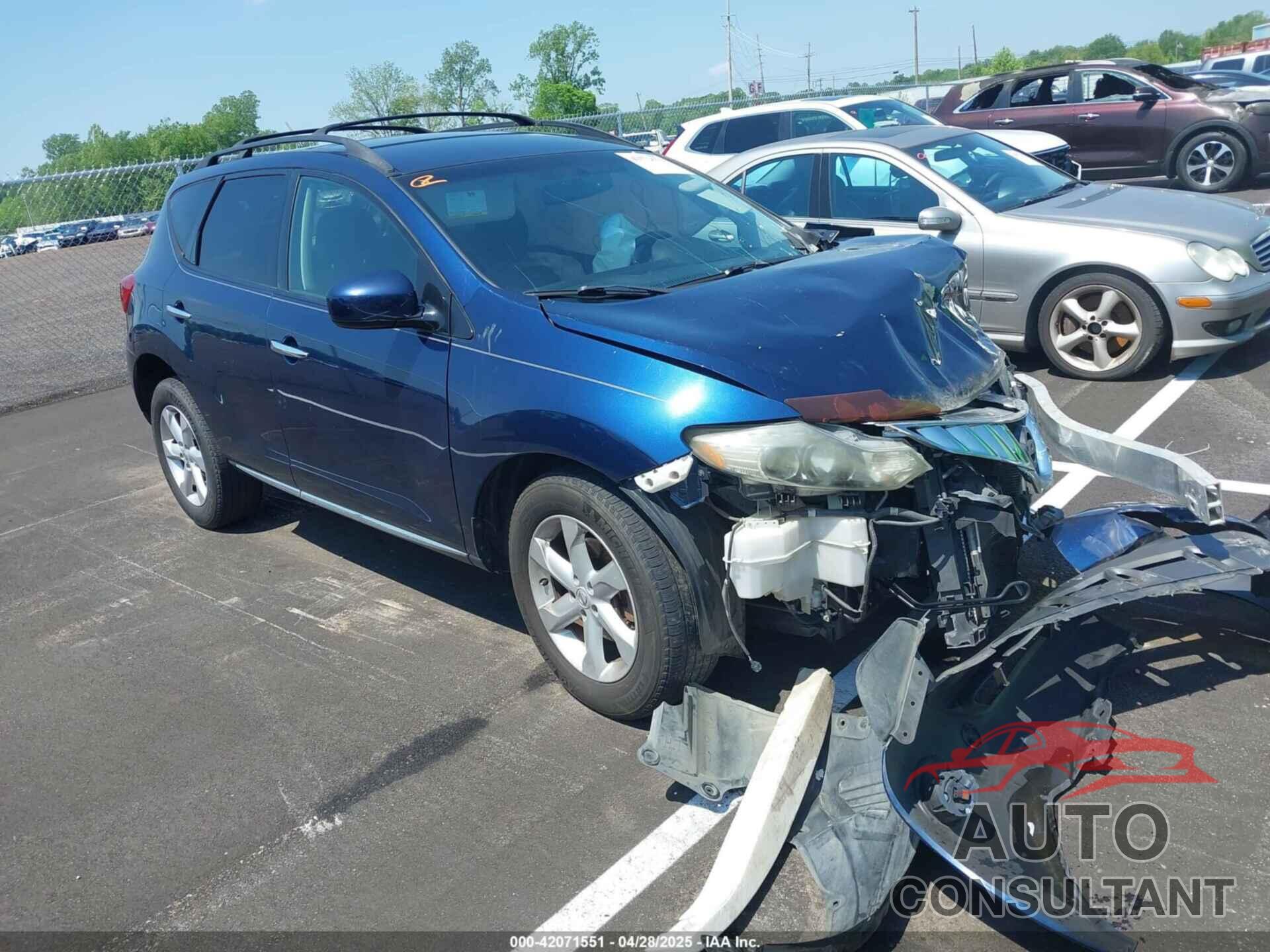NISSAN MURANO 2009 - JN8AZ18U49W019558
