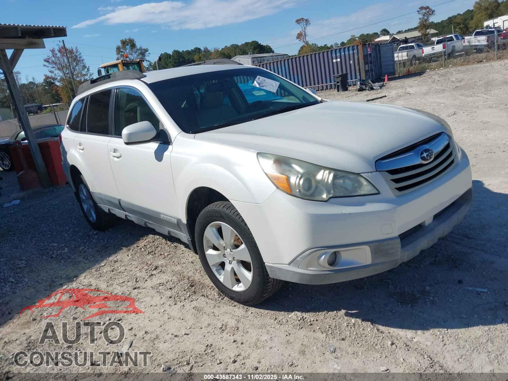 SUBARU OUTBACK 2011 - 4S4BRBCC2B3441030