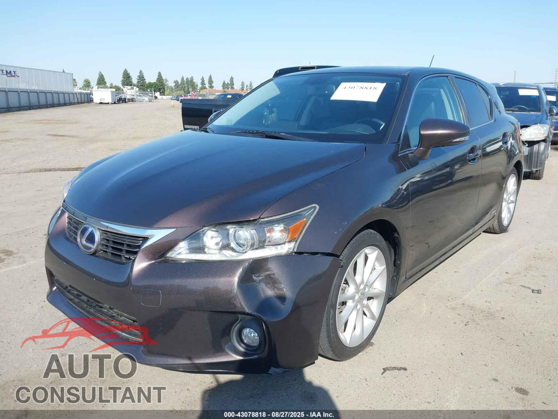 LEXUS CT 200H 2011 - JTHKD5BH1B2029865