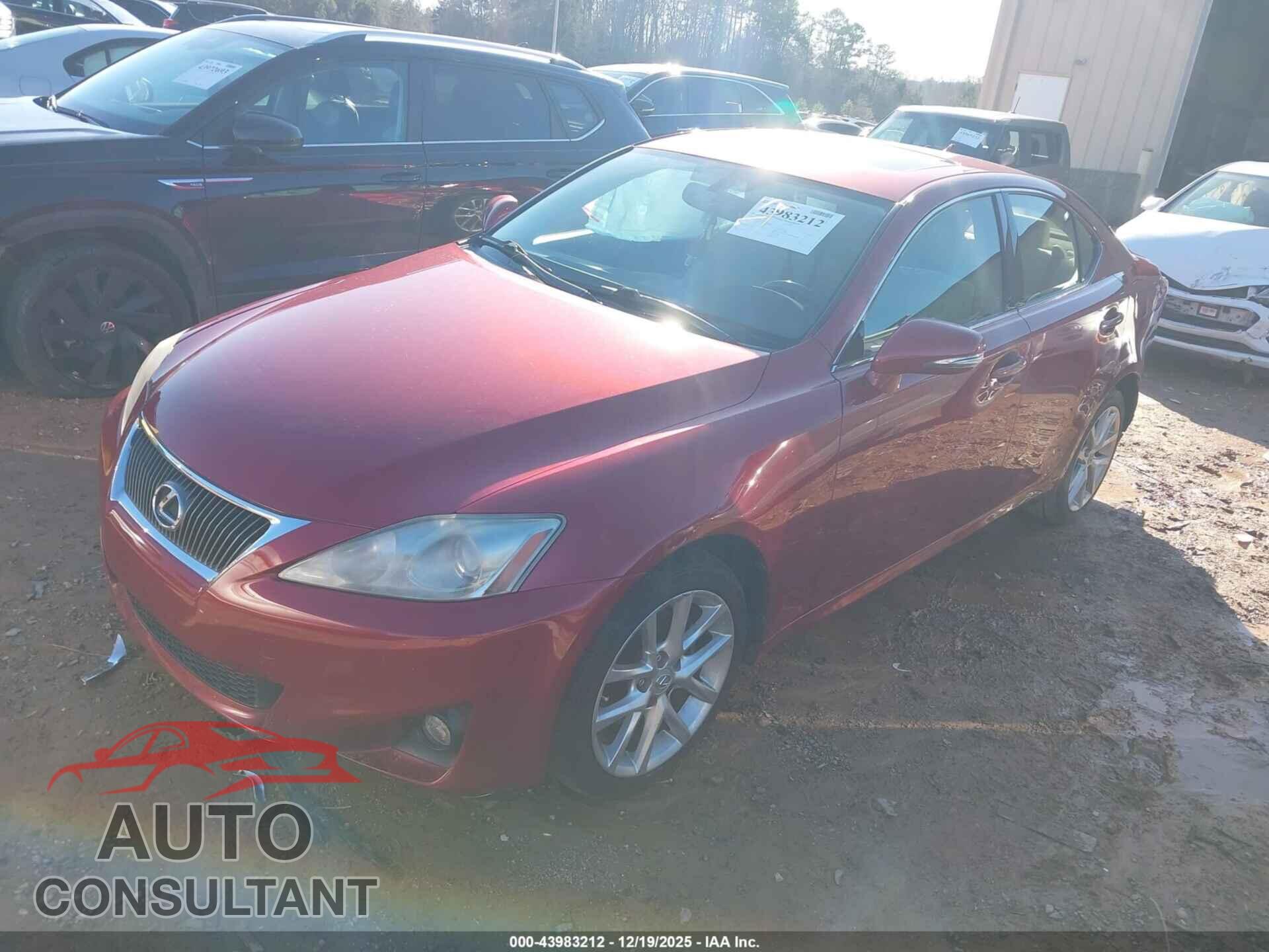 LEXUS IS 250 2012 - JTHCF5C20C5058041