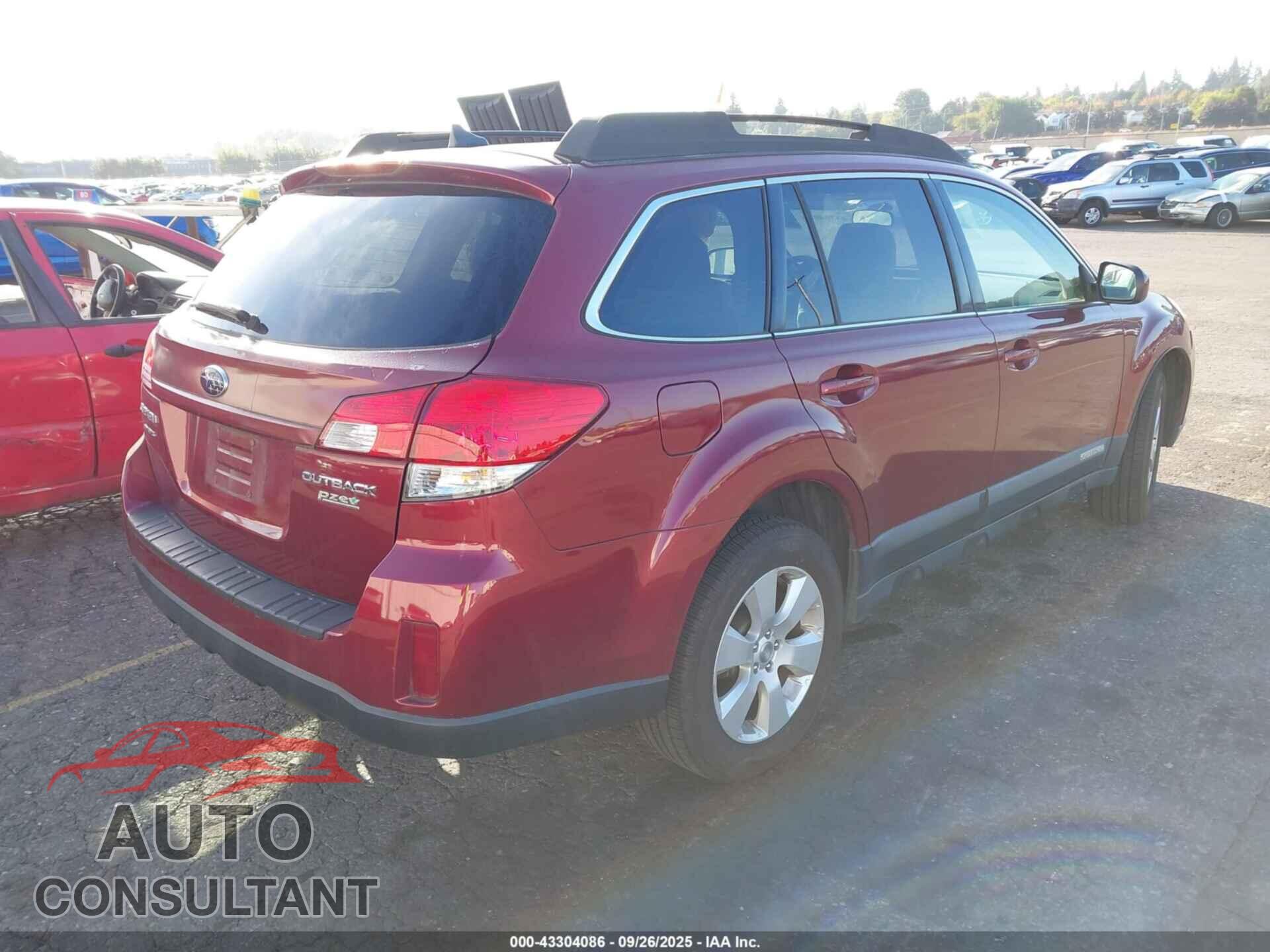 SUBARU OUTBACK 2011 - 4S4BRBFC6B3349253