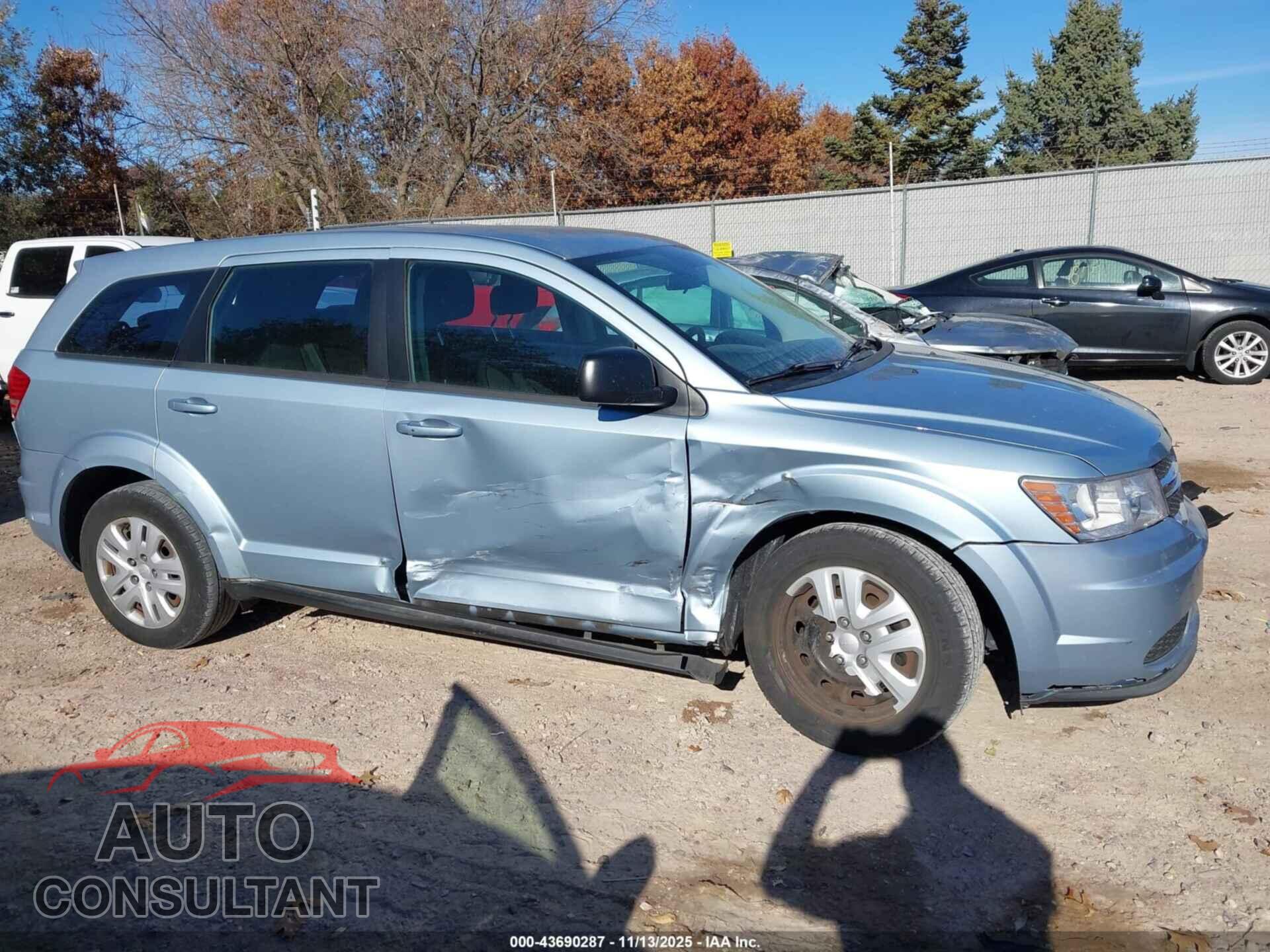 DODGE JOURNEY 2013 - 3C4PDCAB4DT723802