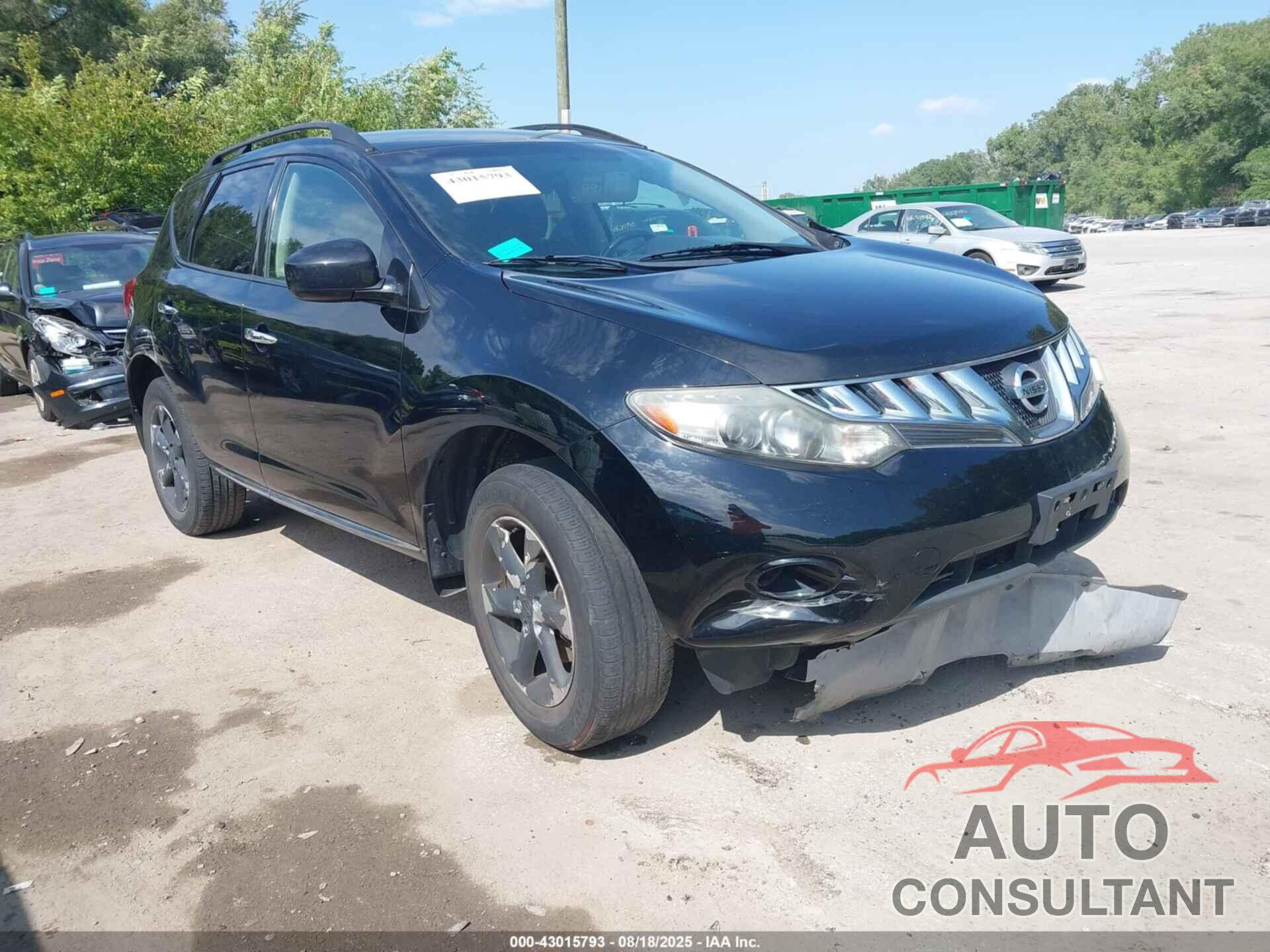 NISSAN MURANO 2010 - JN8AZ1MW1AW103087