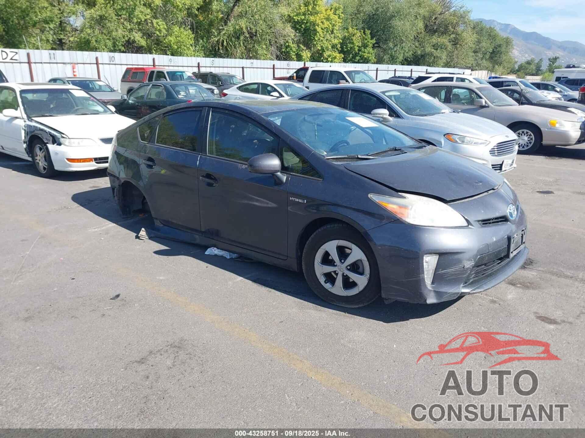 TOYOTA PRIUS 2012 - JTDKN3DU2C1549268