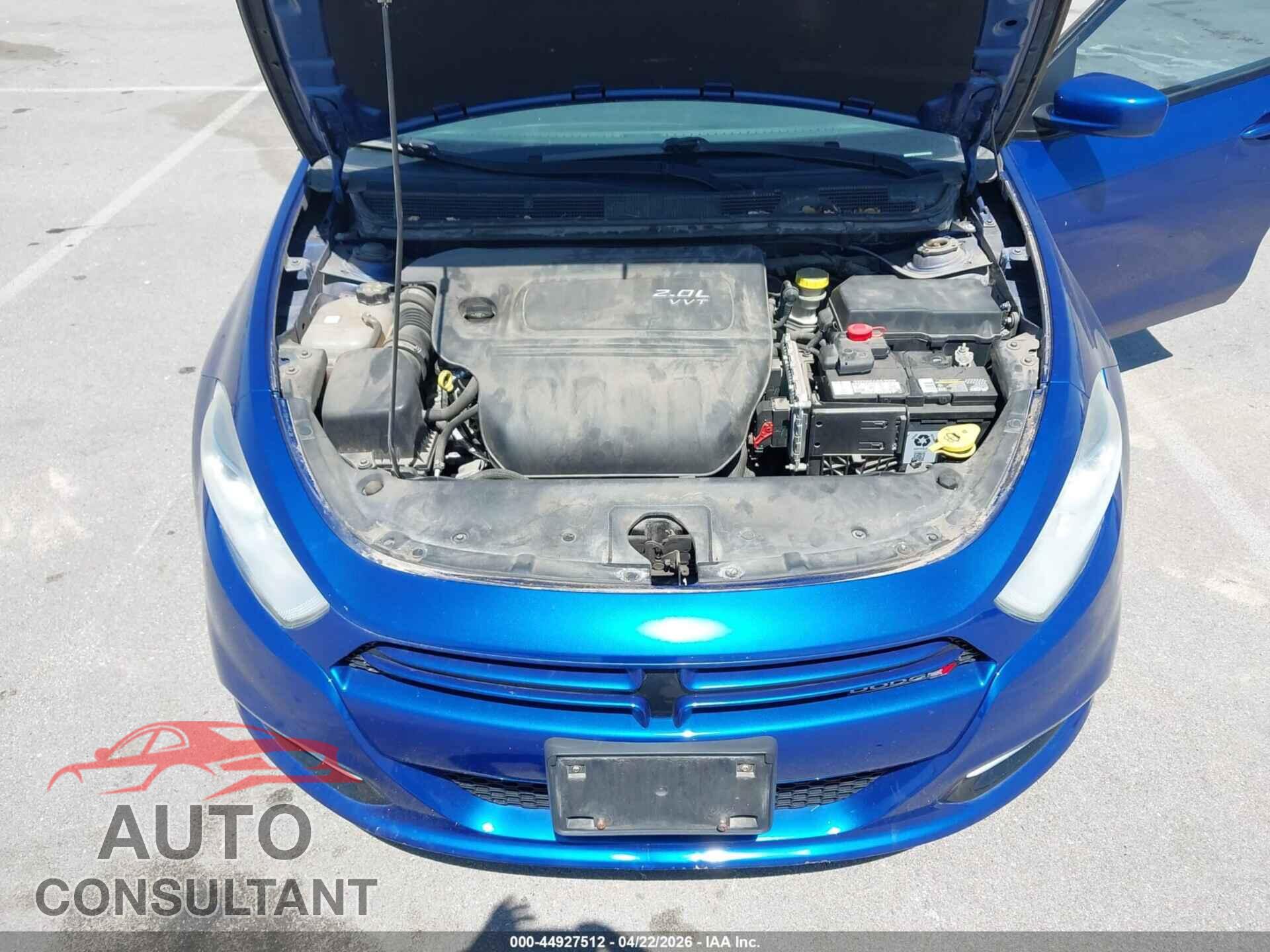 DODGE DART 2013 - 1C3CDFBA6DD302261
