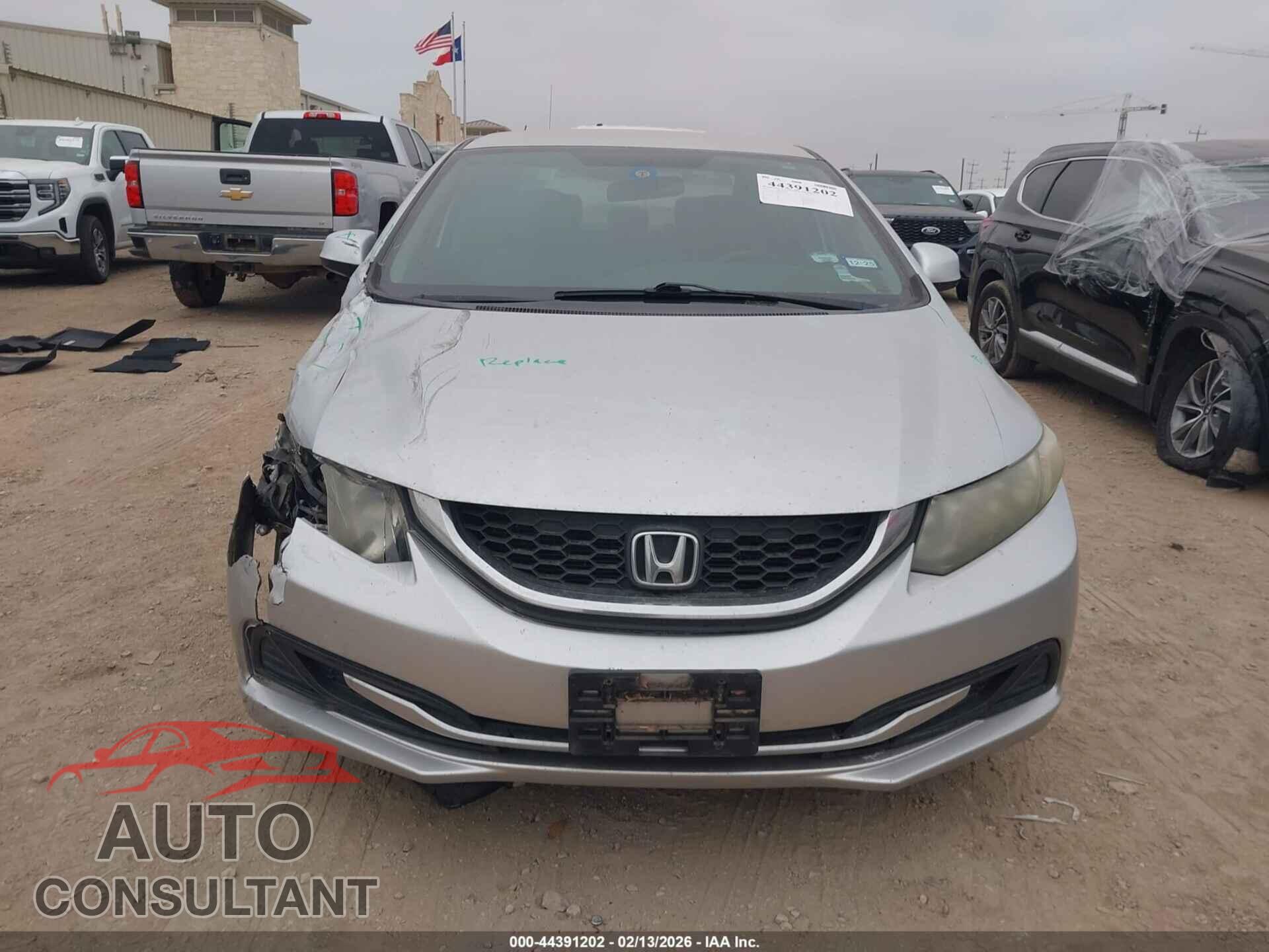 HONDA CIVIC 2013 - 19XFB2F54DE053980