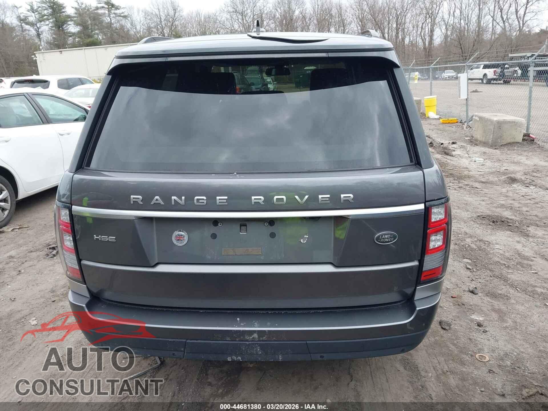 LAND ROVER RANGE ROVER 2016 - SALGS2PF5GA318529