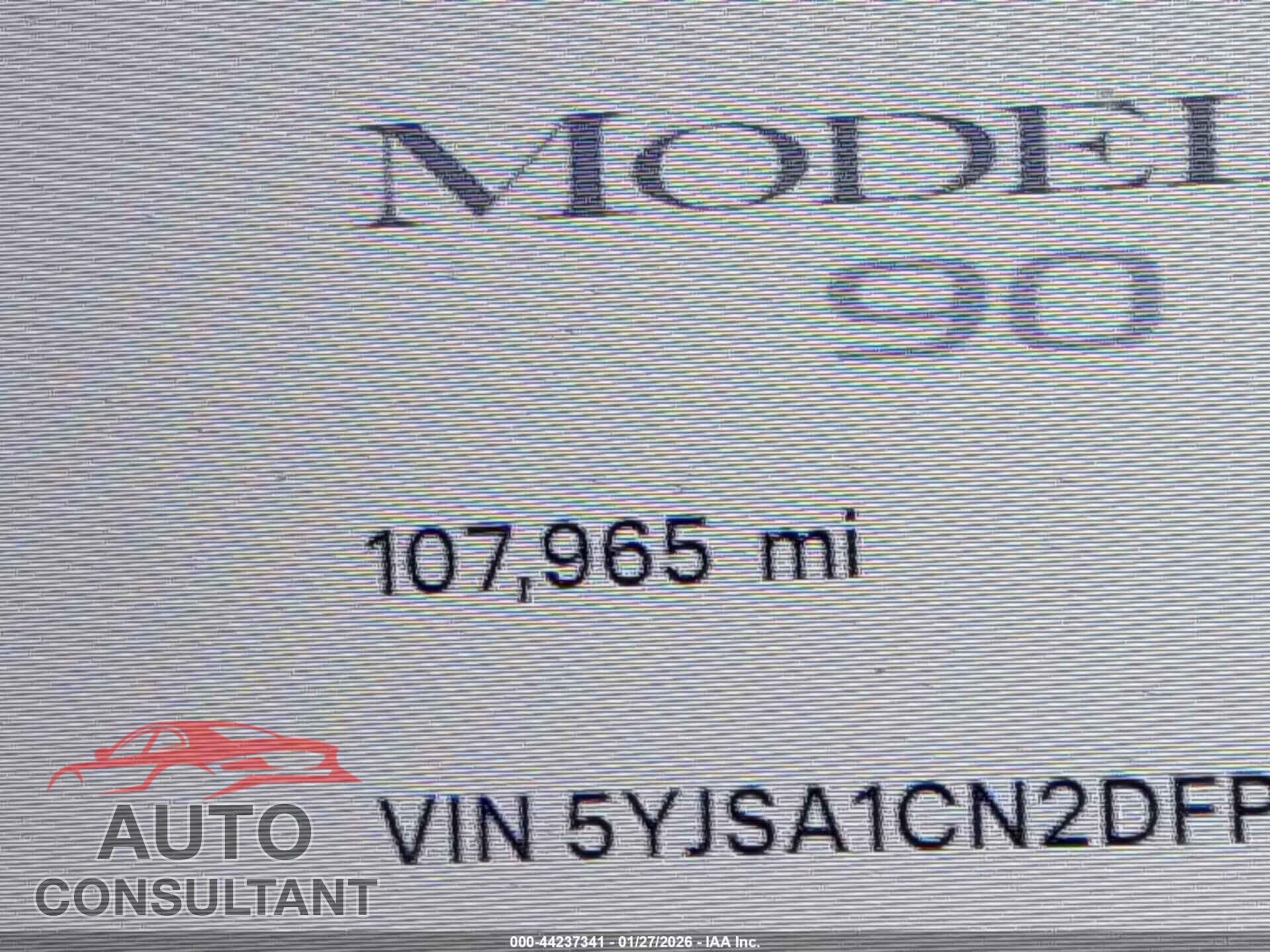 TESLA MODEL S 2013 - 5YJSA1CN2DFP21138