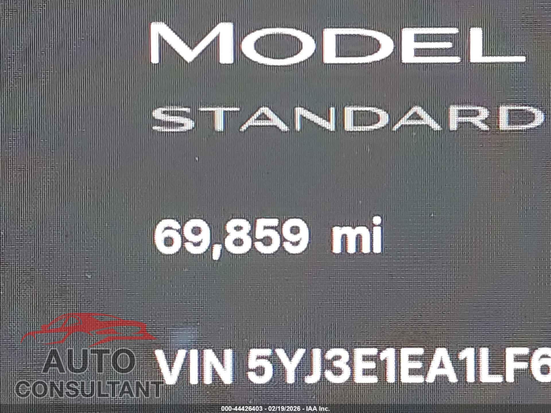 TESLA MODEL 3 2020 - 5YJ3E1EA1LF644232